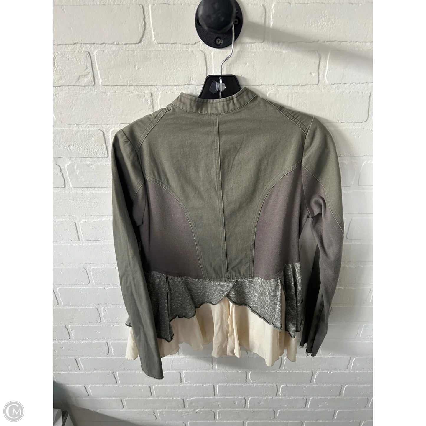 Jacket Moto By Mystree In Green, Size: M