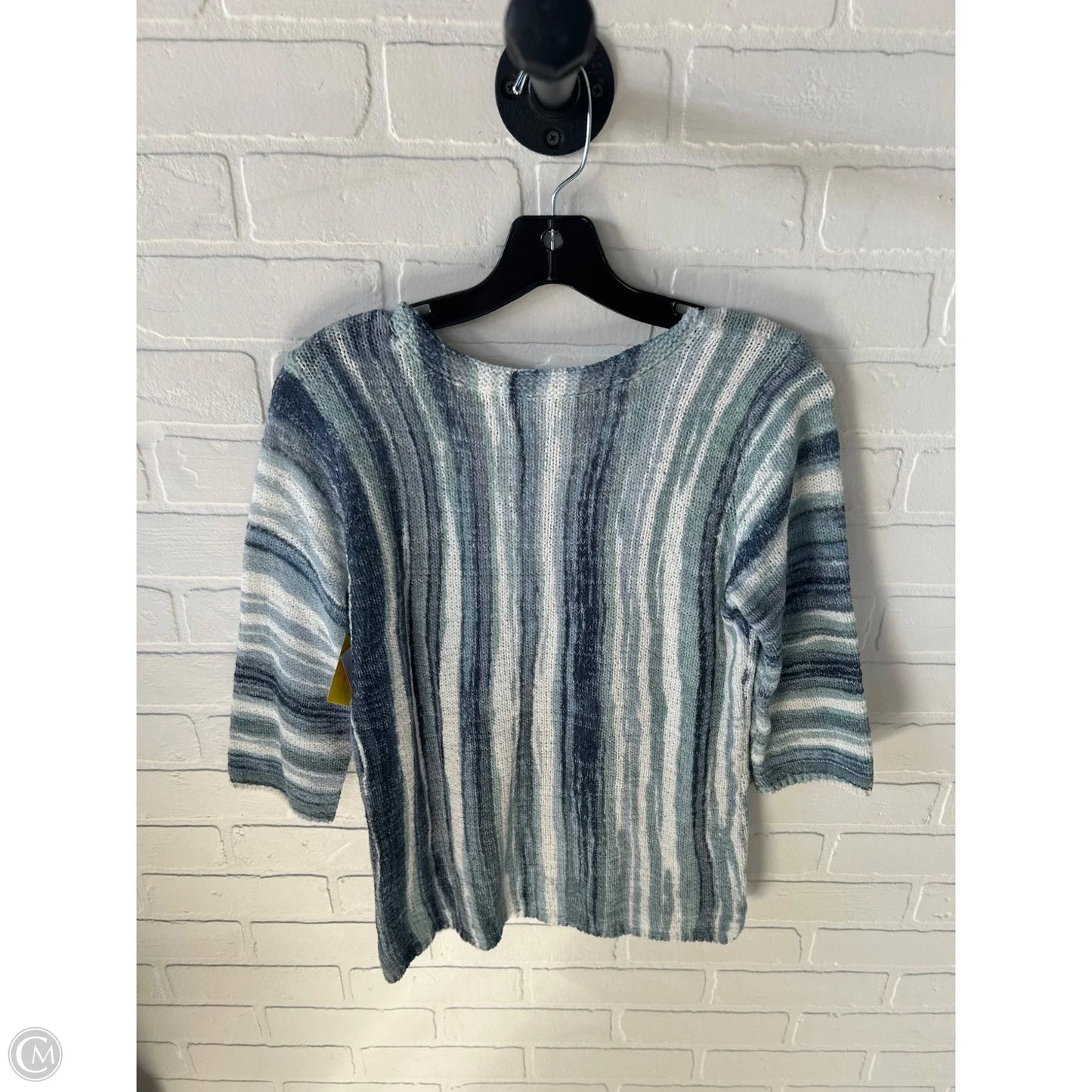 Sweater By Nic + Zoe In Blue & Grey, Size: S