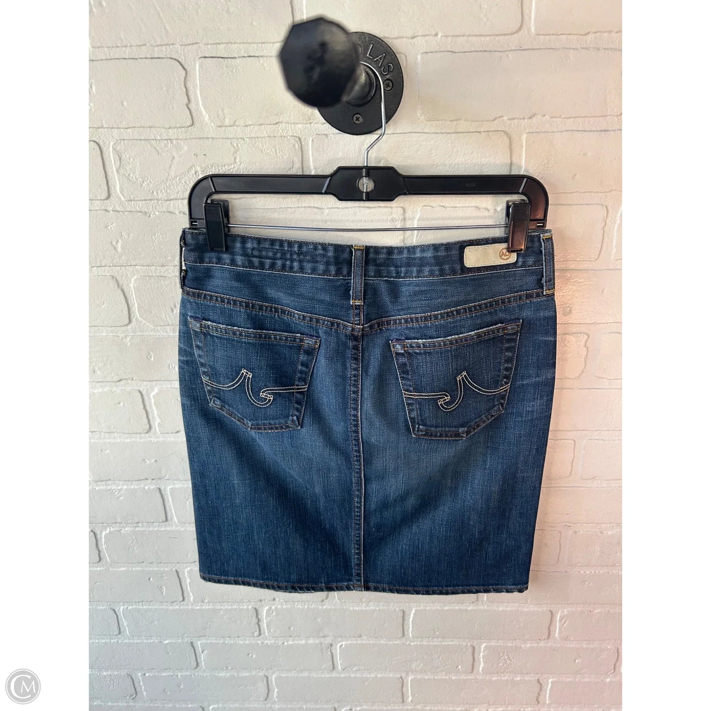 Skirt Mini & Short By Adriano Goldschmied In Blue Denim, Size: 4