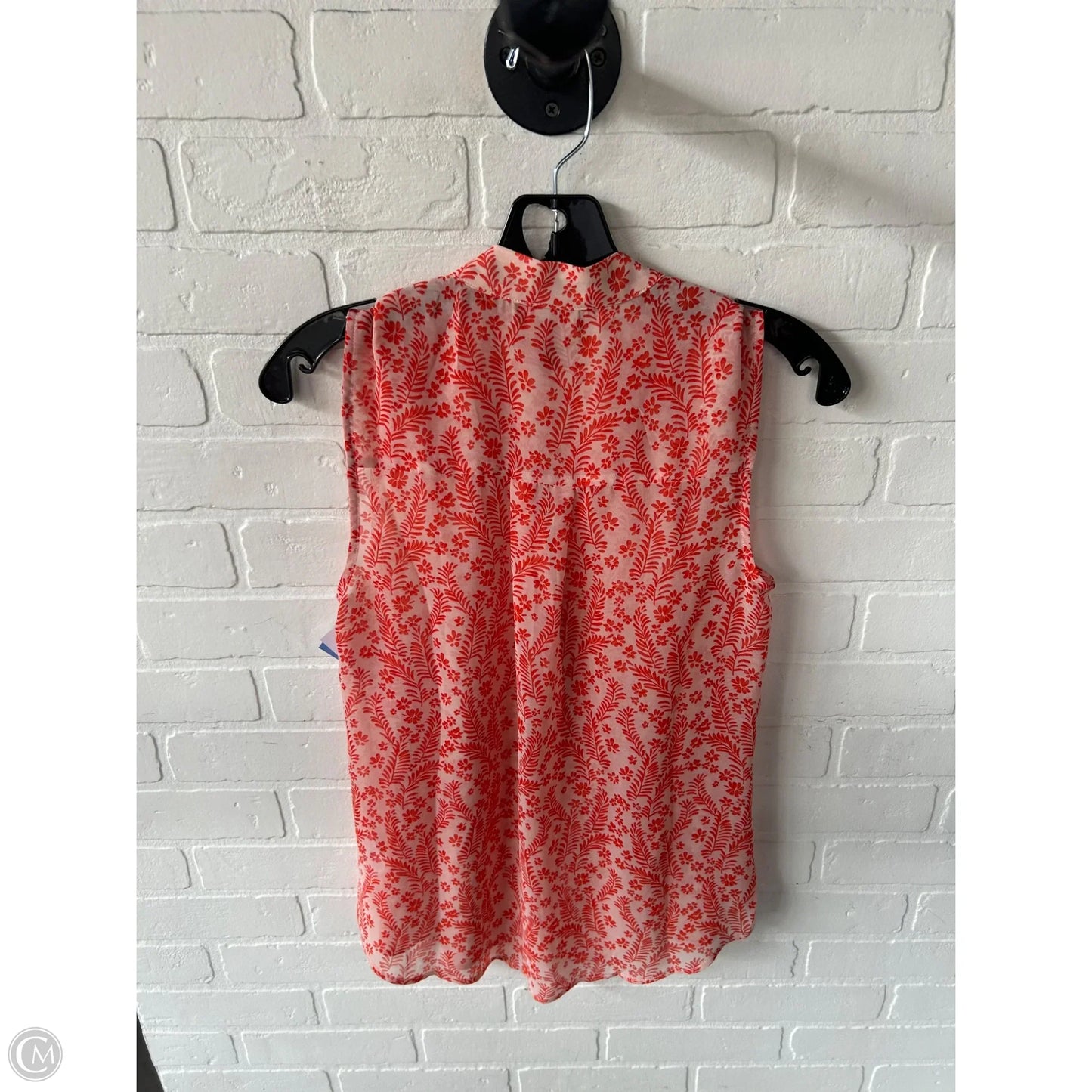 Top Sleeveless By Cabi In Orange, Size: Xs