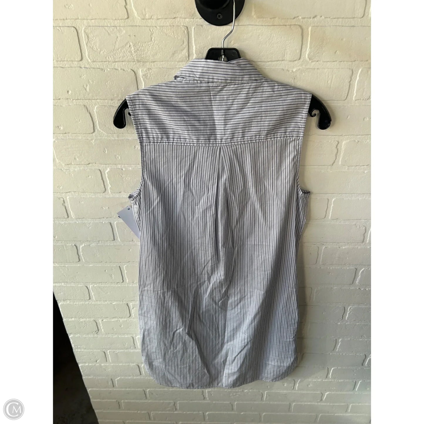 Dress Casual Short By Equipment In Black & White, Size: S