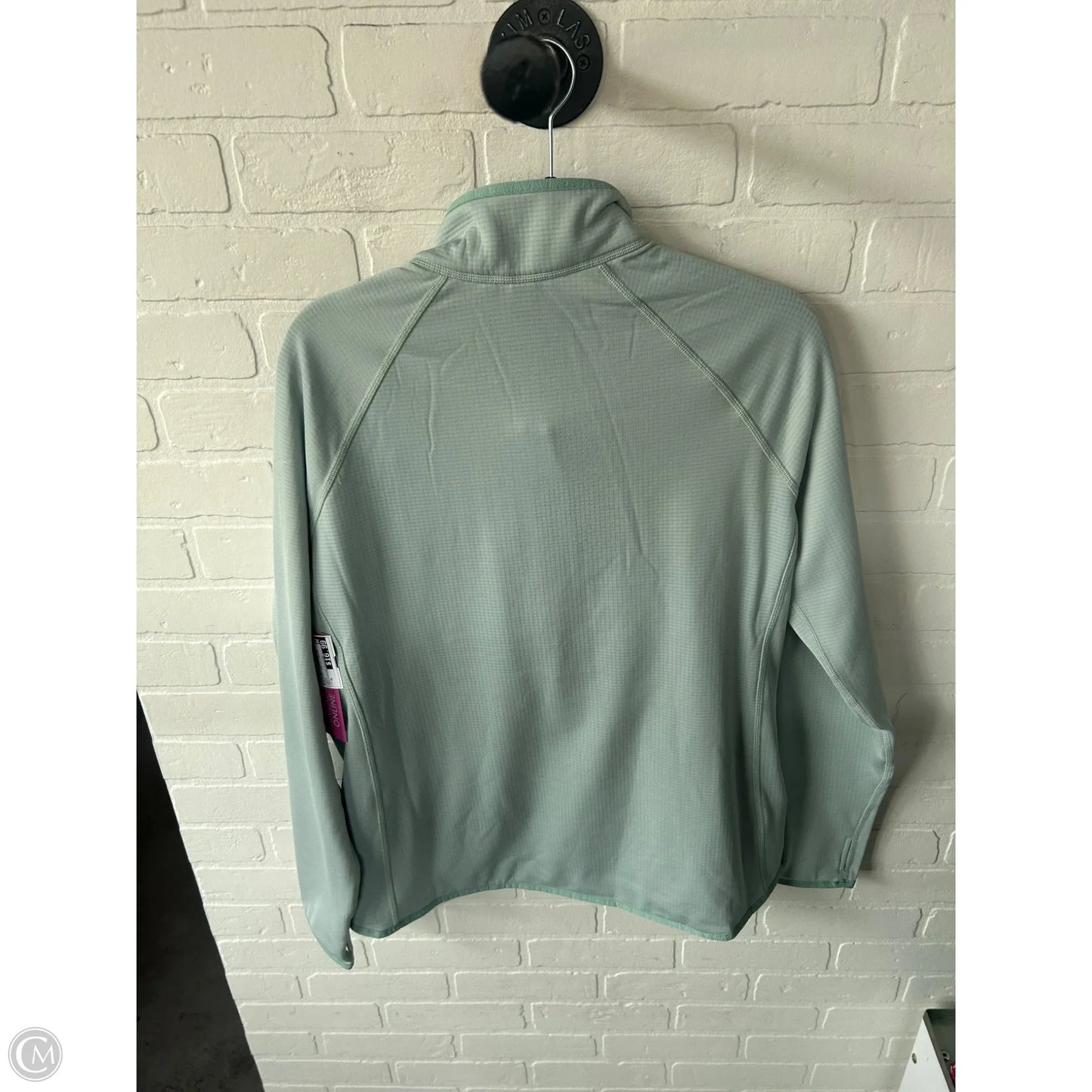 Athletic Top Long Sleeve Collar By Eddie Bauer In Green, Size: Xl