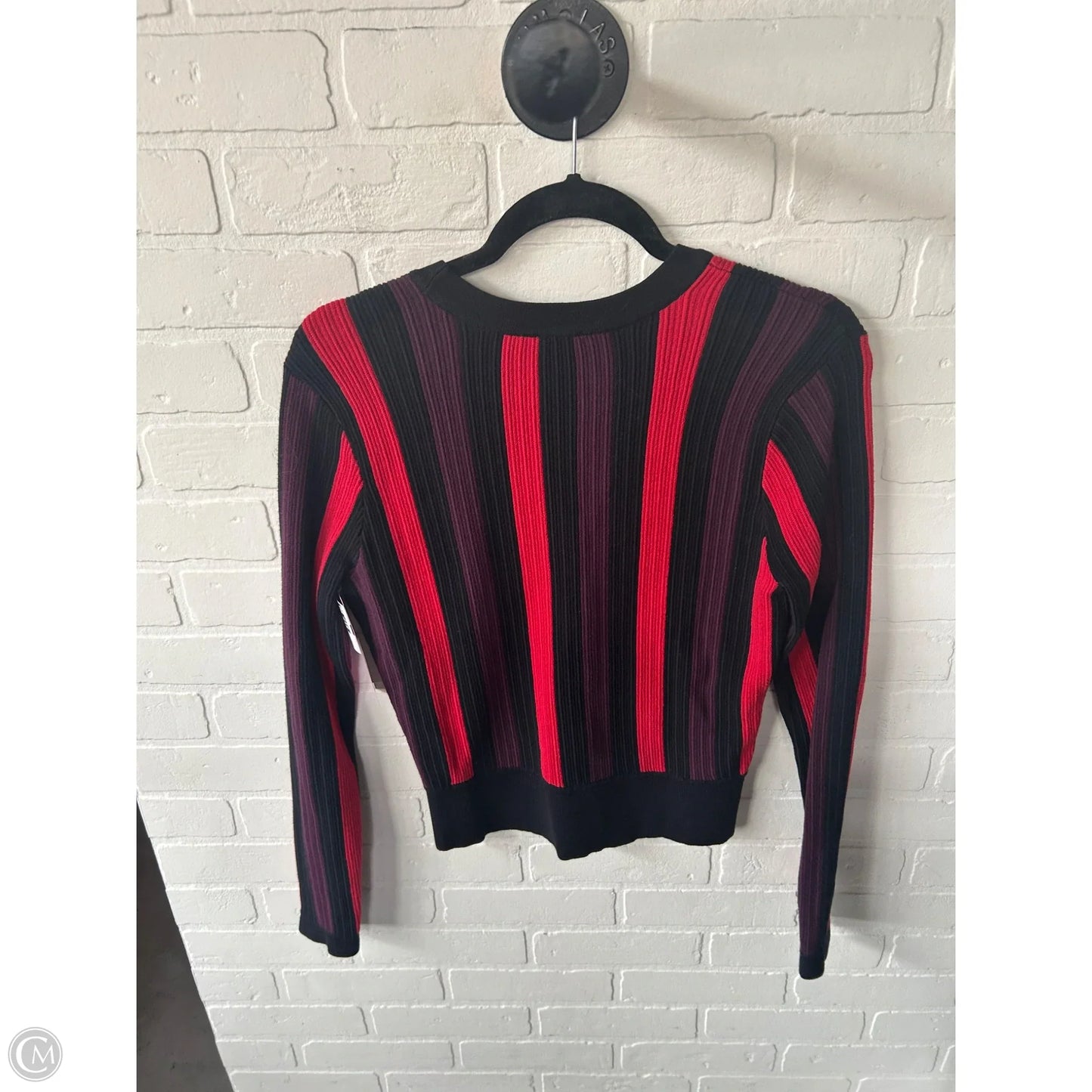 Sweater By Cabi In Black & Red, Size: M