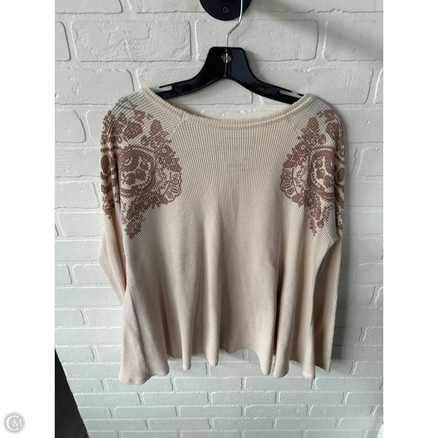 Top Long Sleeve By We The Free In Cream, Size: L