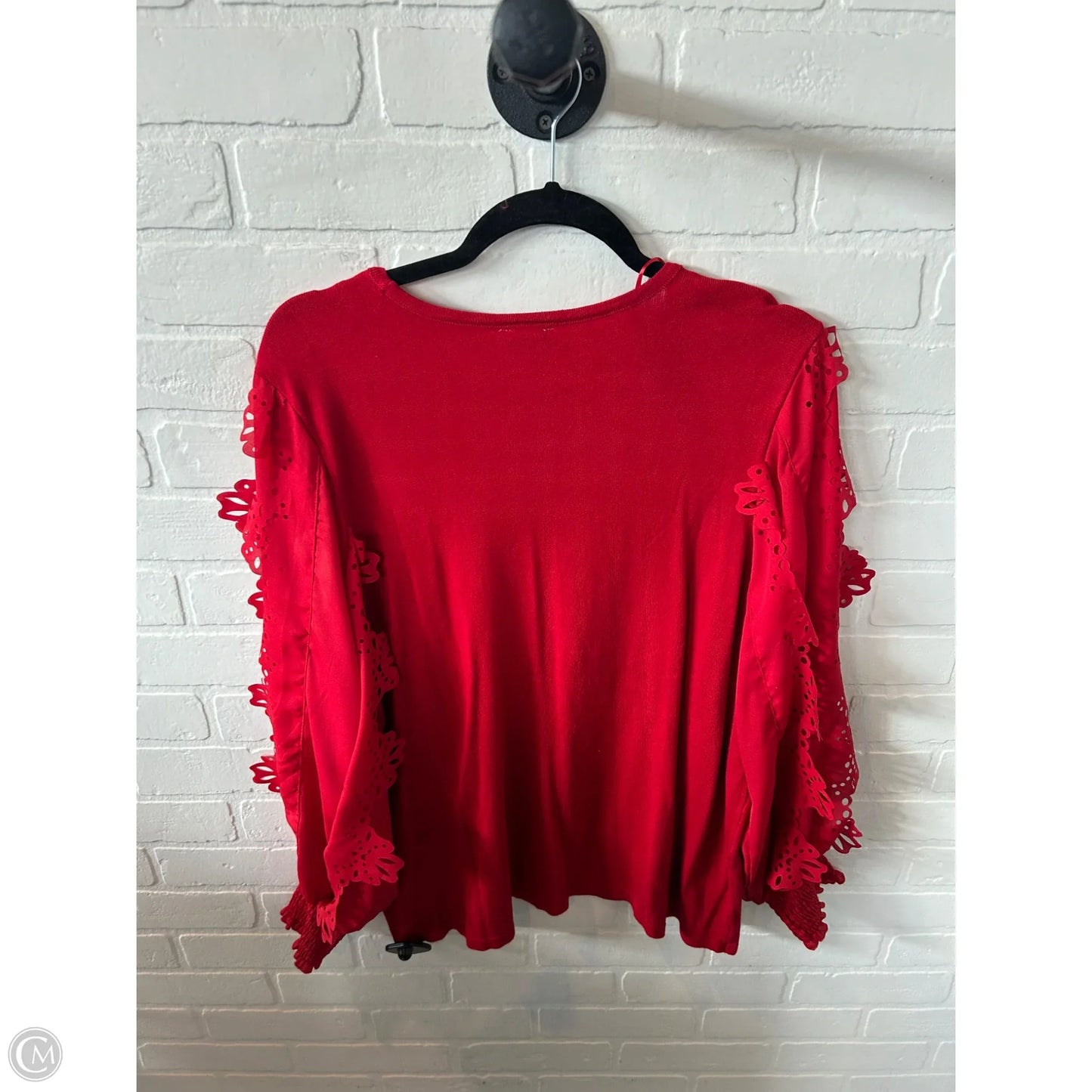 Sweater By Chicos In Red, Size: Xl