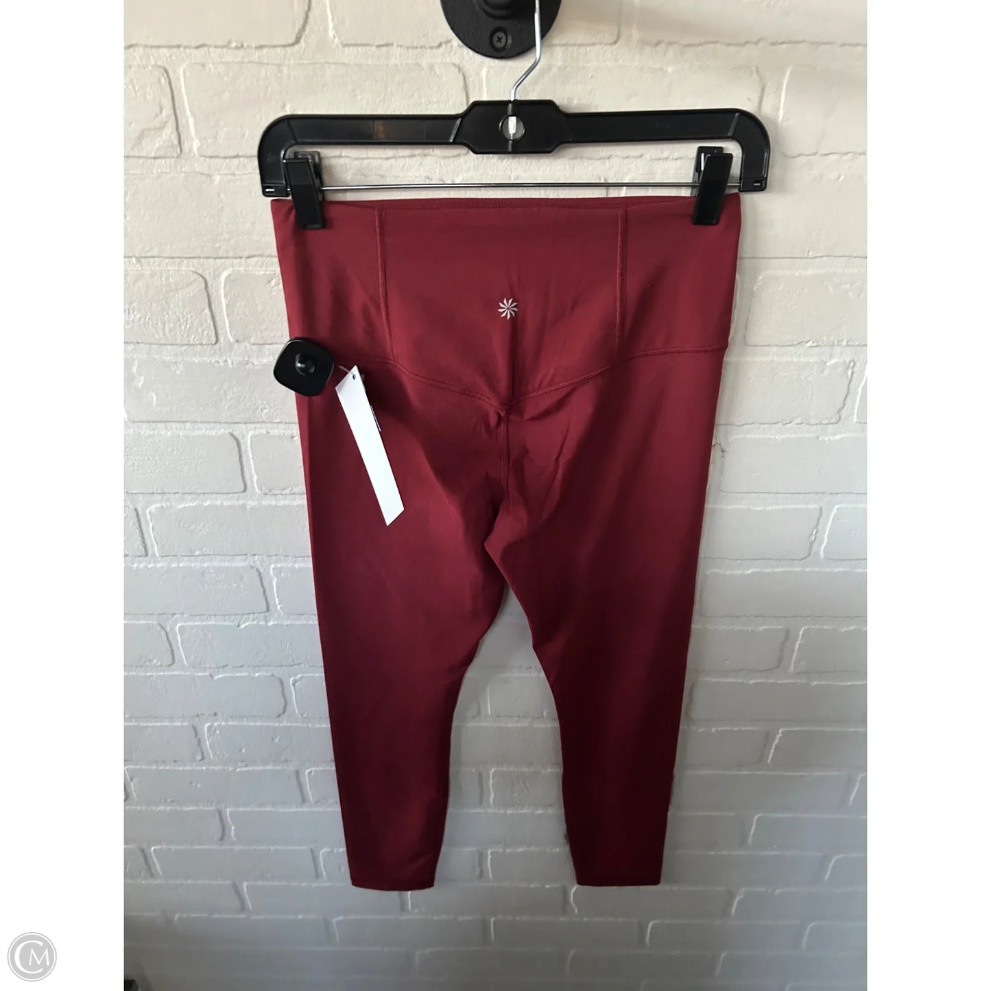 Athletic Leggings By Athleta In Maroon, Size: 4
