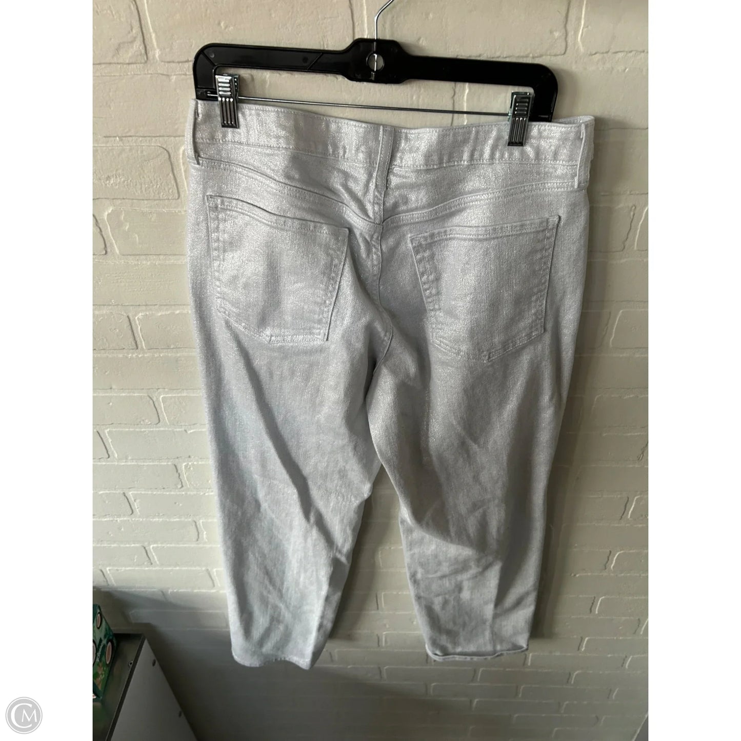 Jeans Straight By Old Navy In Silver, Size: 12