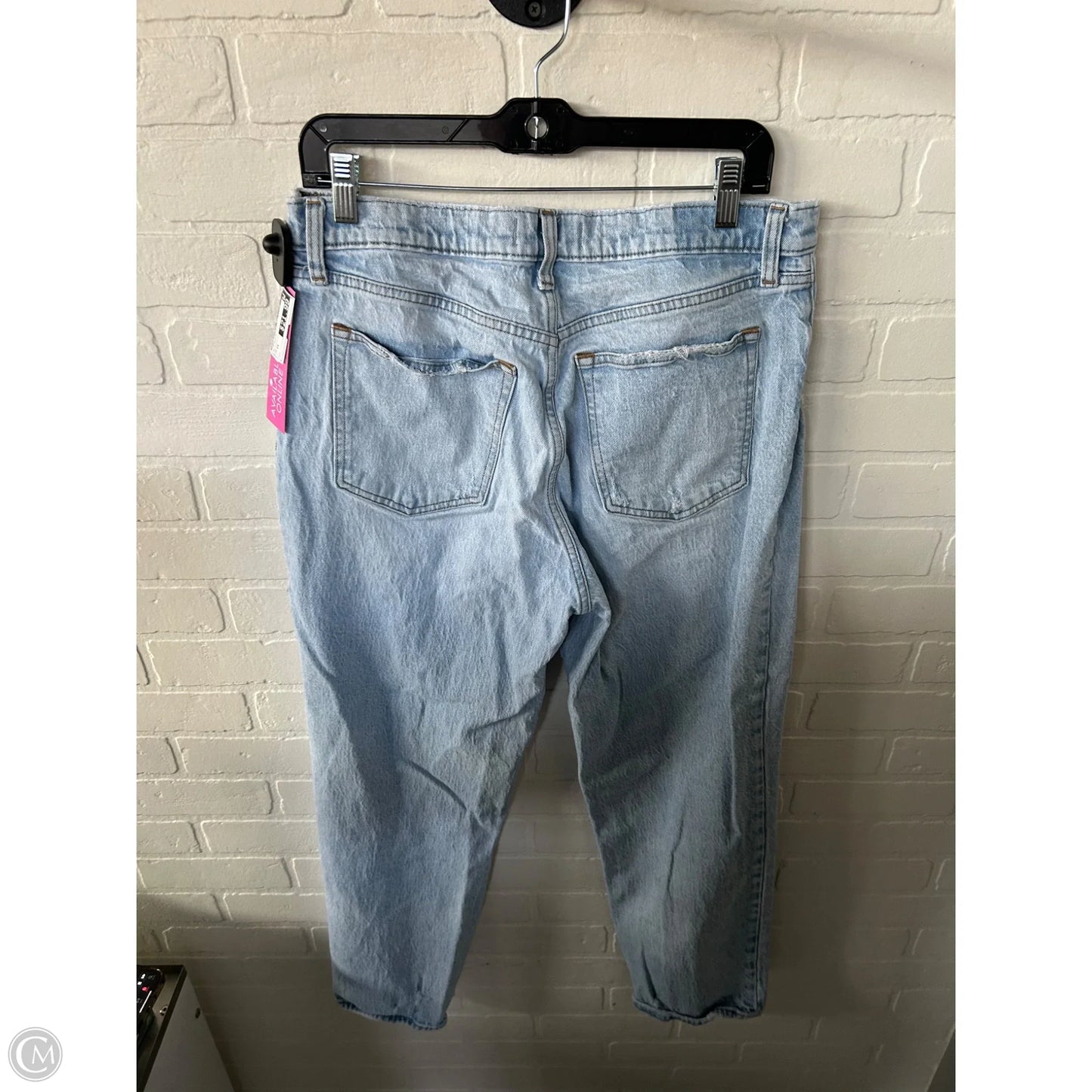 Jeans Straight By Abercrombie And Fitch In Blue Denim, Size: 14