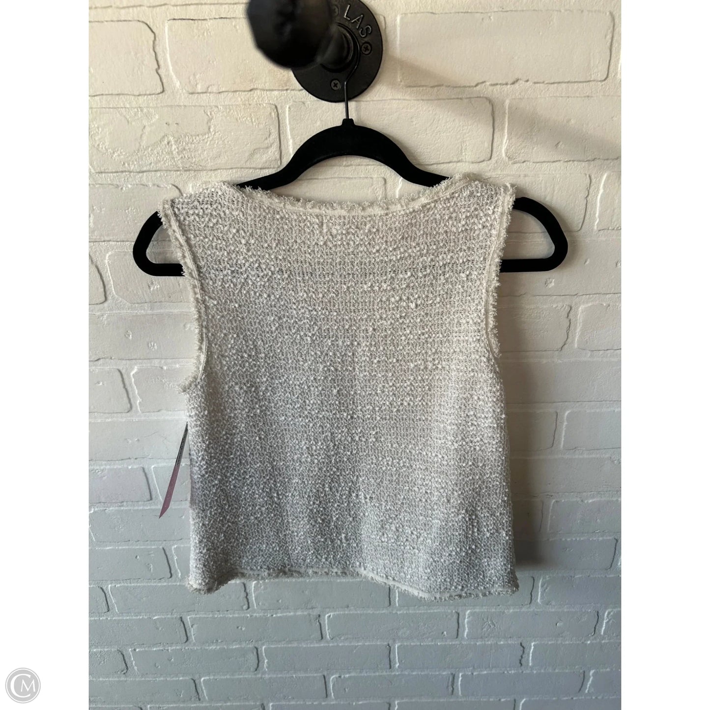 Top Sleeveless By Max Studio In Cream, Size: S