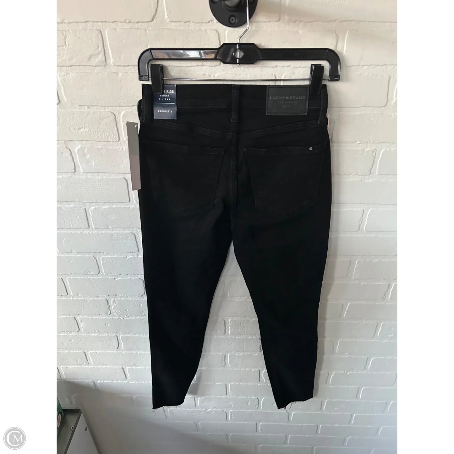 Jeans Skinny By Lucky Brand In Black Denim, Size: 2