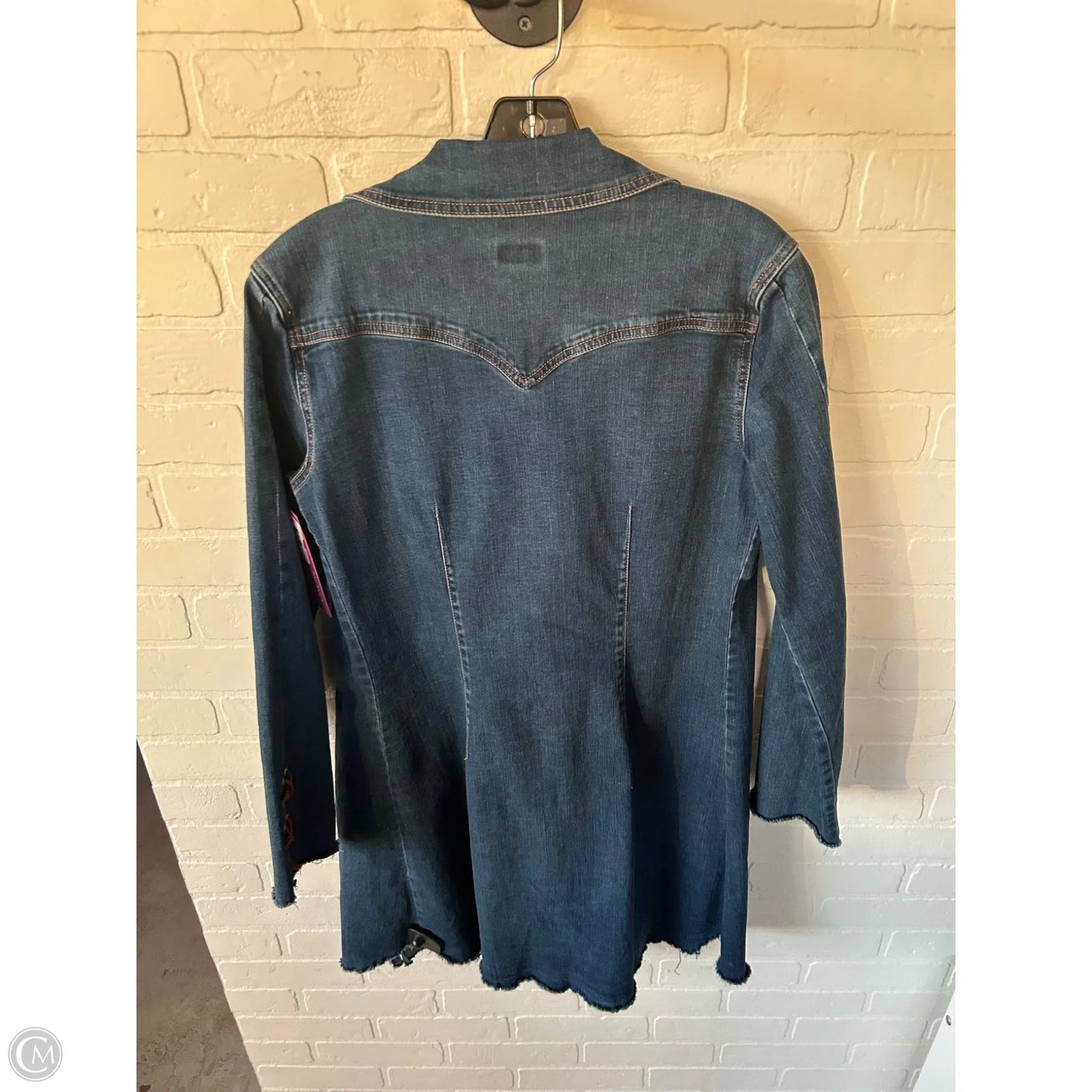 Jacket Denim By Clothes Mentor In Blue Denim, Size: M