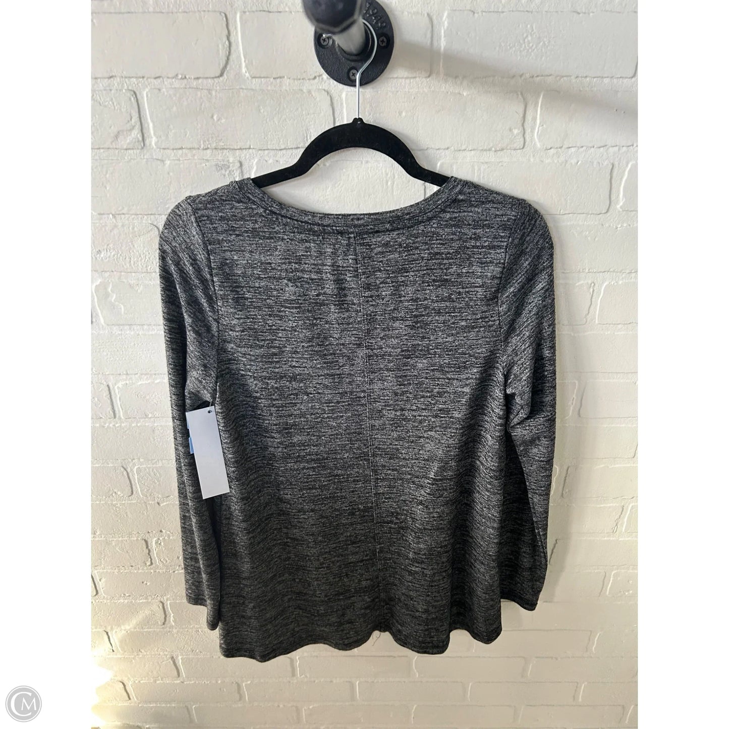 Top Long Sleeve By Jones New York In Grey, Size: M