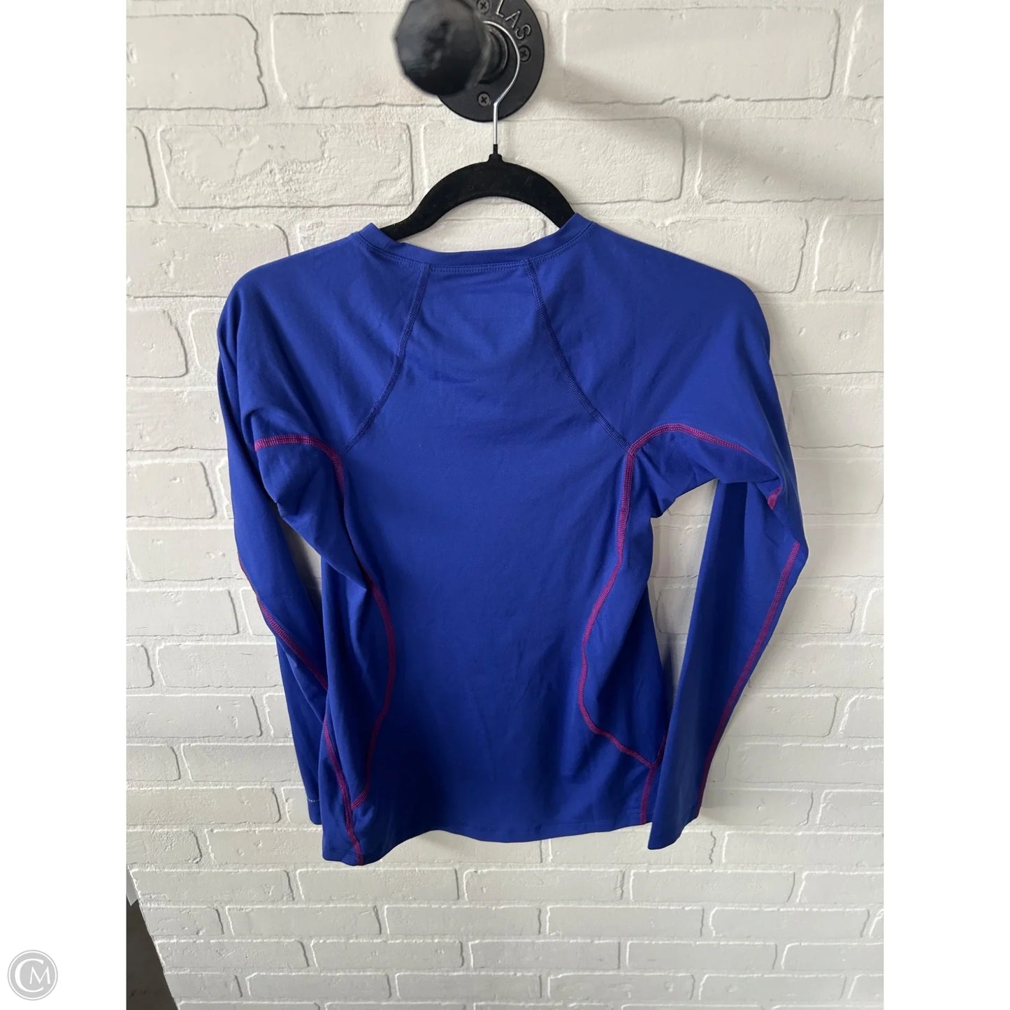 Athletic Top Long Sleeve Crewneck By Columbia In Blue, Size: S