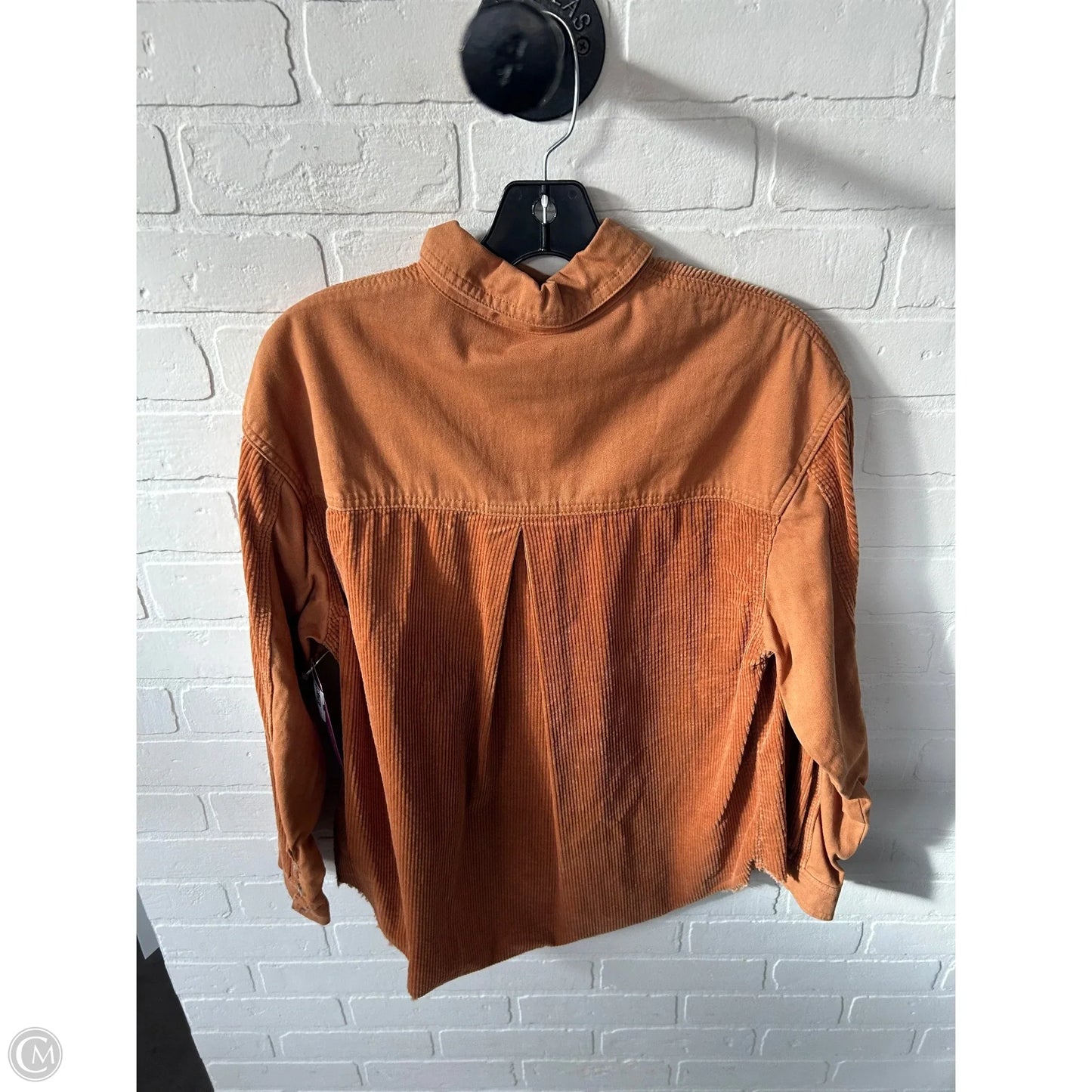 Top Long Sleeve By Forever 21 In Orange, Size: Xs