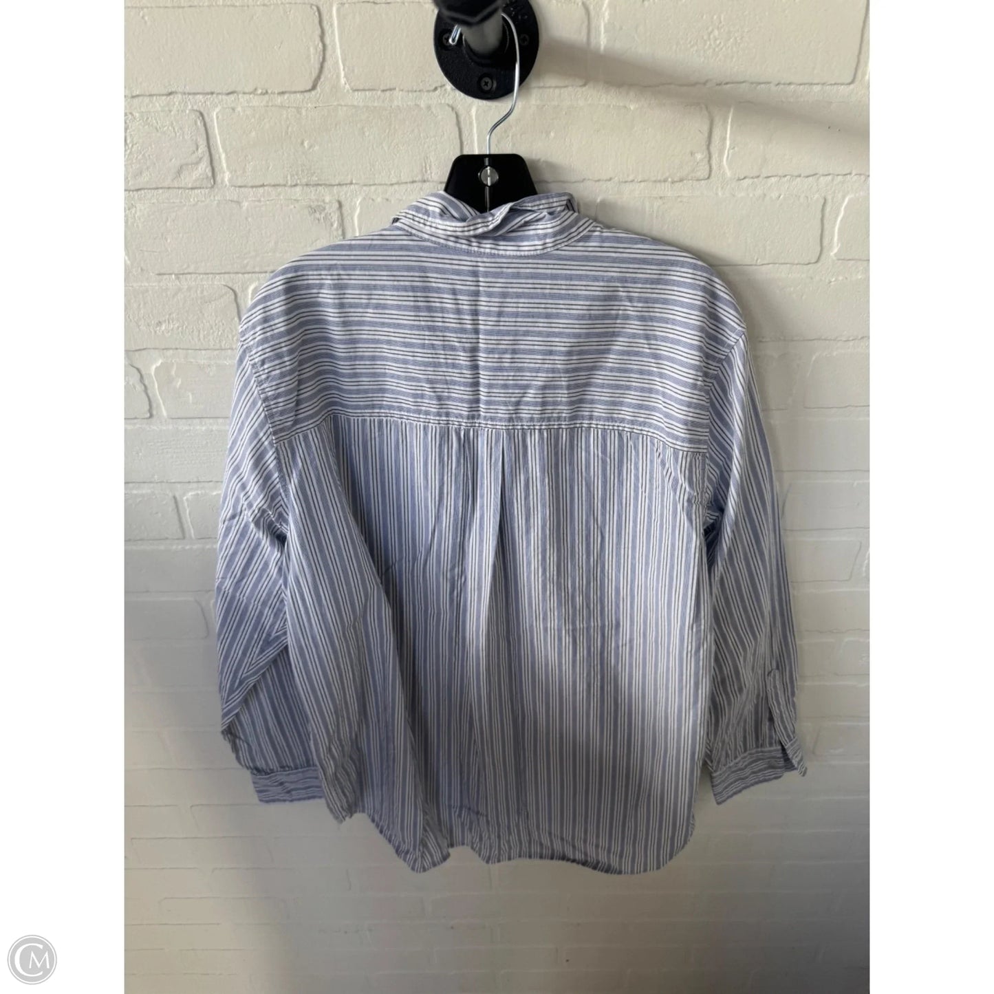 Top Long Sleeve By Universal Thread In Blue & White, Size: Xl