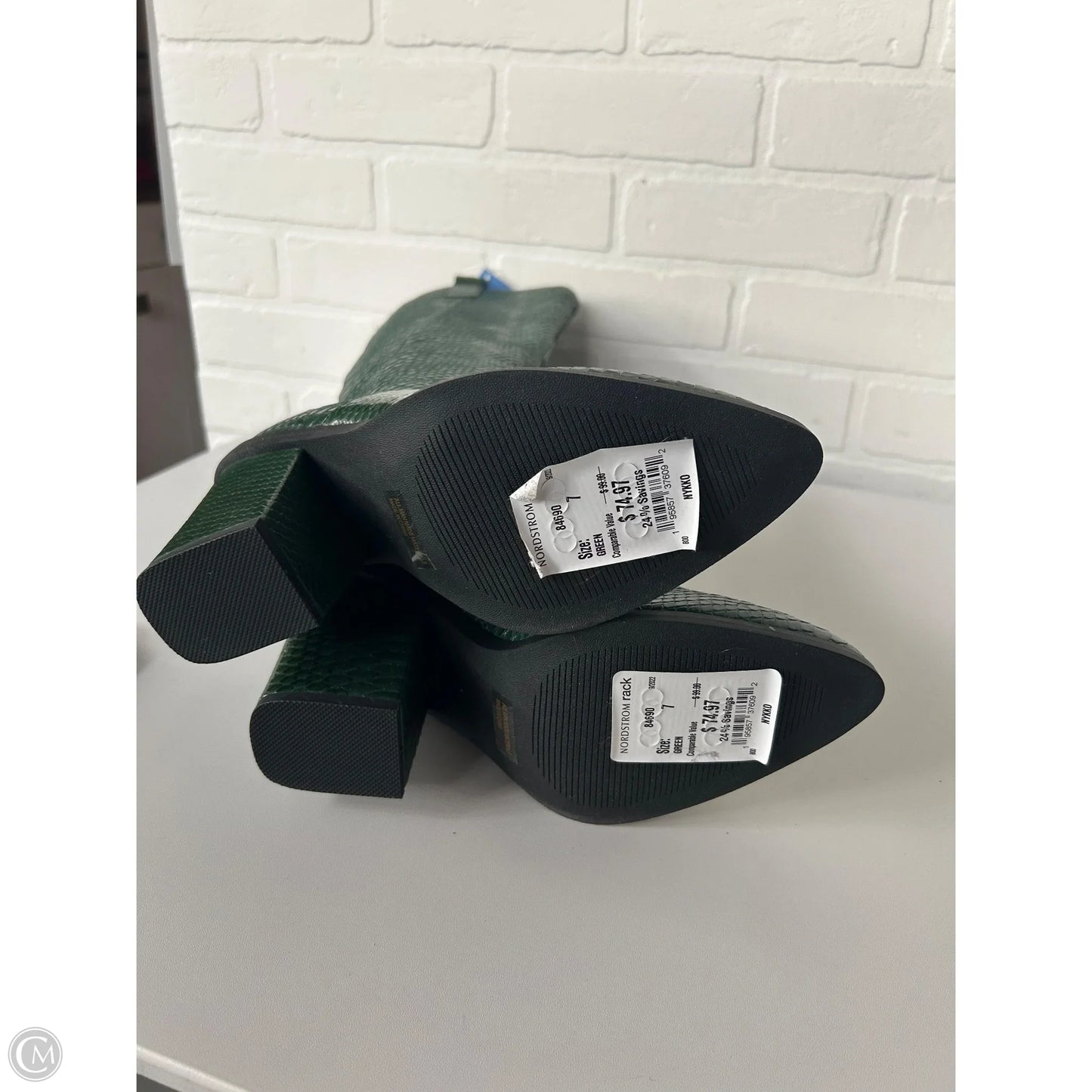 Boots Knee Heels By Dolce Vita In Green, Size: 7