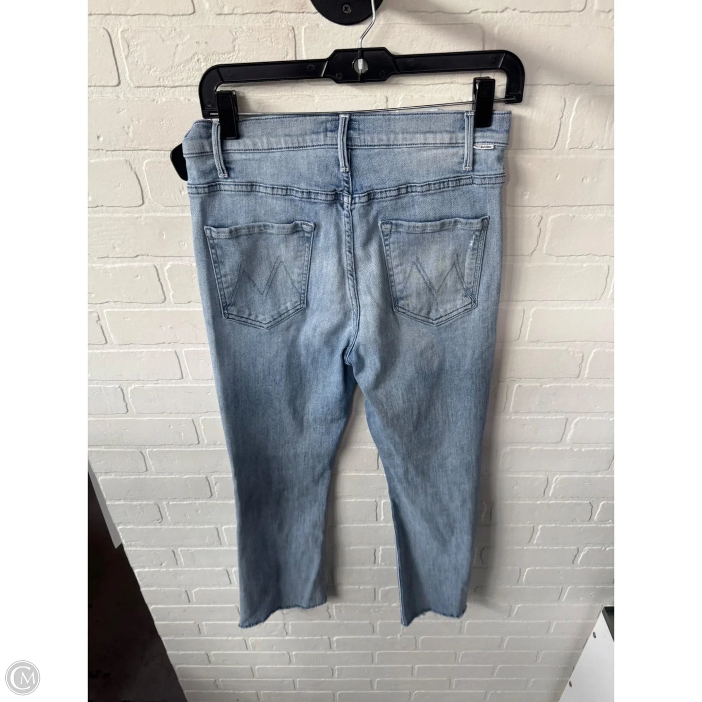 Jeans Cropped By Mother In Blue Denim, Size: 12