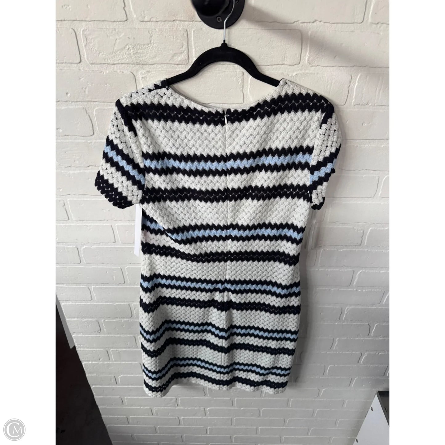 Dress Work By Lauren By Ralph Lauren In Black & White, Size: M