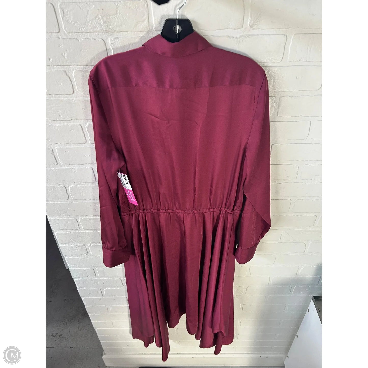 Dress Work By Lauren By Ralph Lauren In Maroon, Size: M