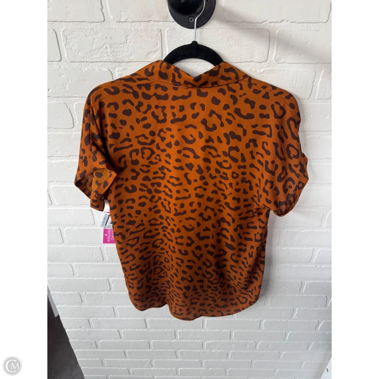 Top Short Sleeve By Cabi In Brown, Size: Xxs