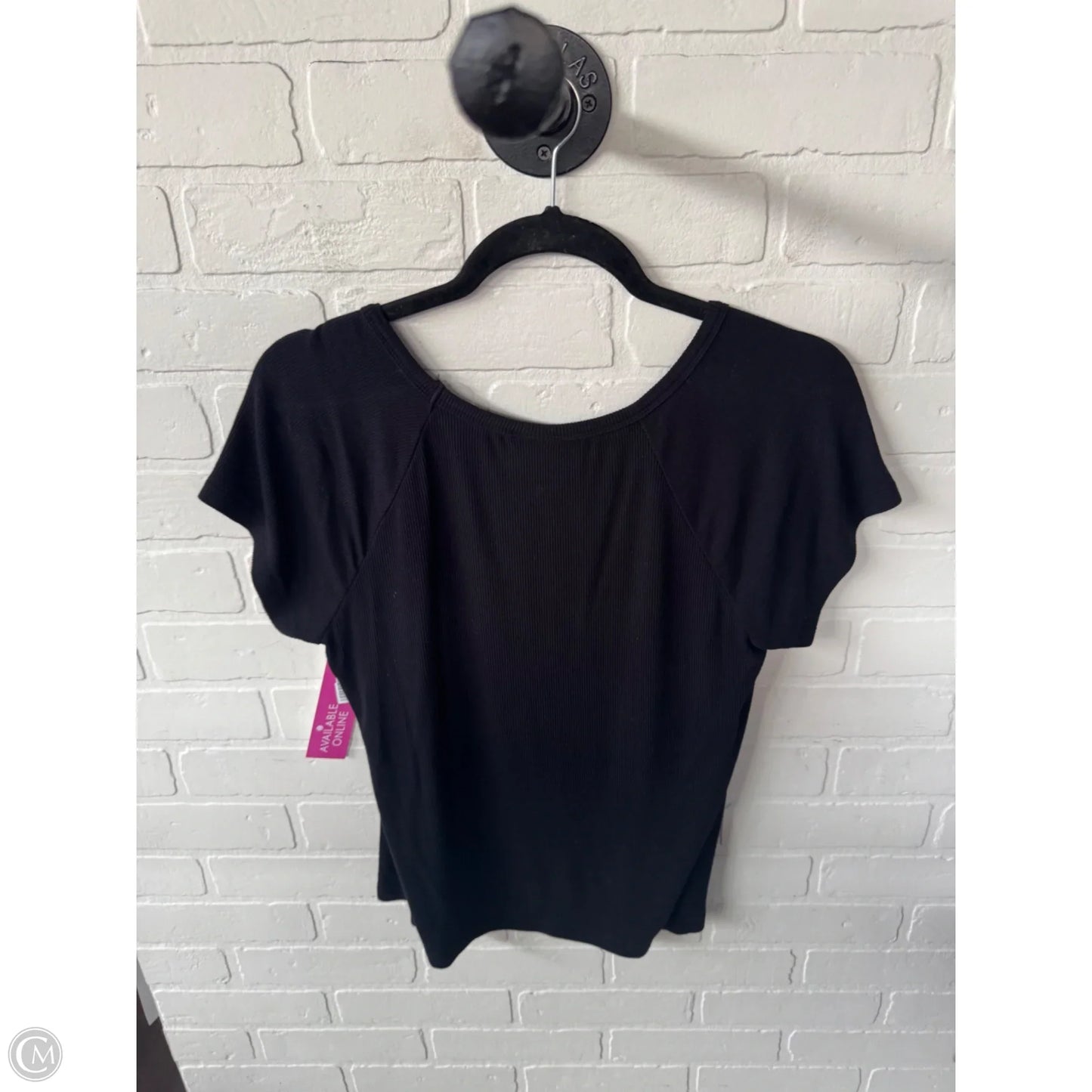 Top Short Sleeve Basic By Cabi In Black, Size: Xs