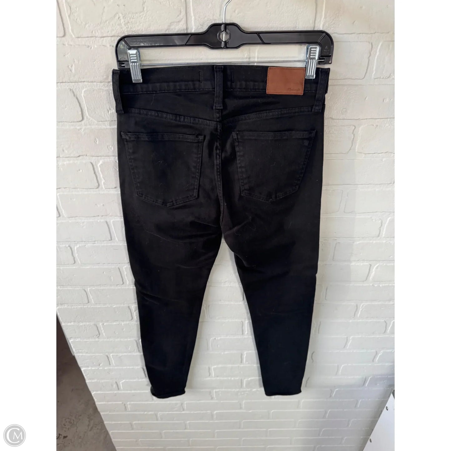 Jeans Skinny By Madewell In Black Denim, Size: 6