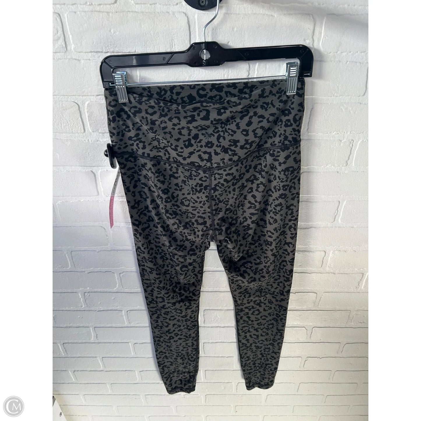 Athletic Leggings By Athleta In Black & Grey, Size: 8