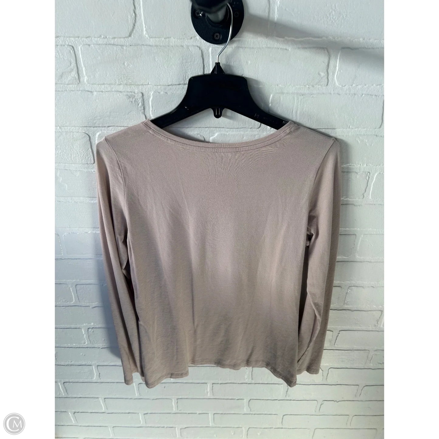 Top Long Sleeve Basic By Tahari In Tan, Size: L
