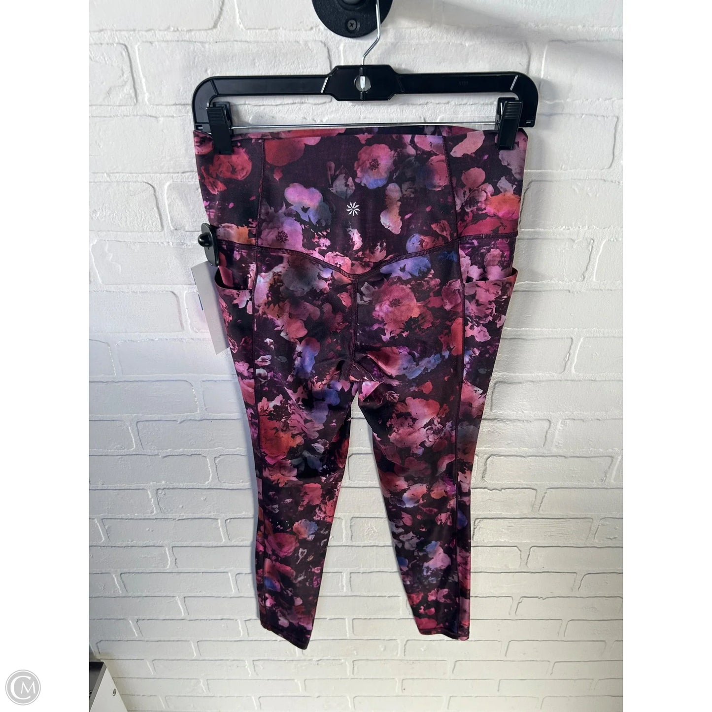 Athletic Leggings By Athleta In Purple & Red, Size: 8