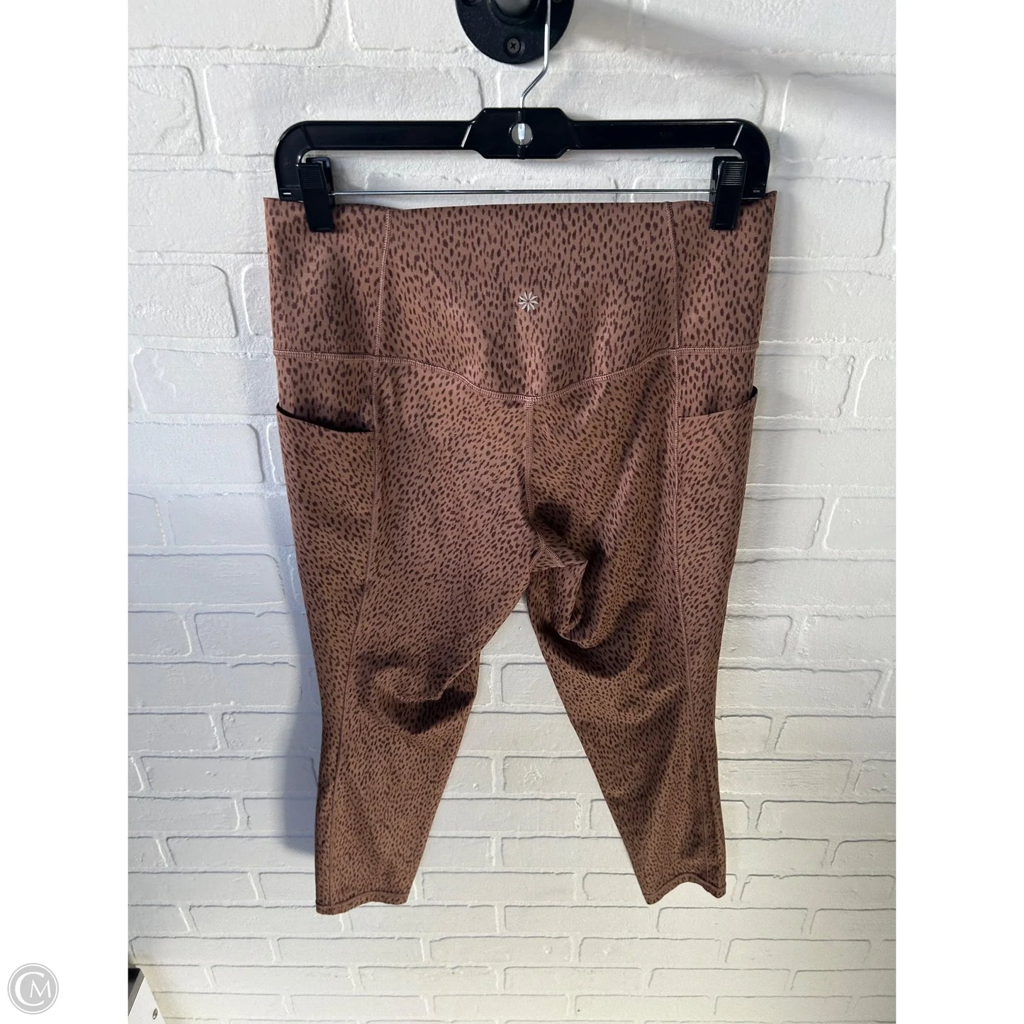 Athletic Leggings By Athleta In Brown & Tan, Size: 12