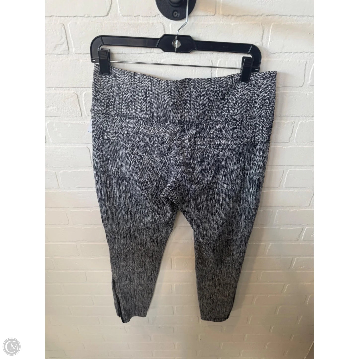 Athletic Leggings By Athleta In Black & White, Size: 12