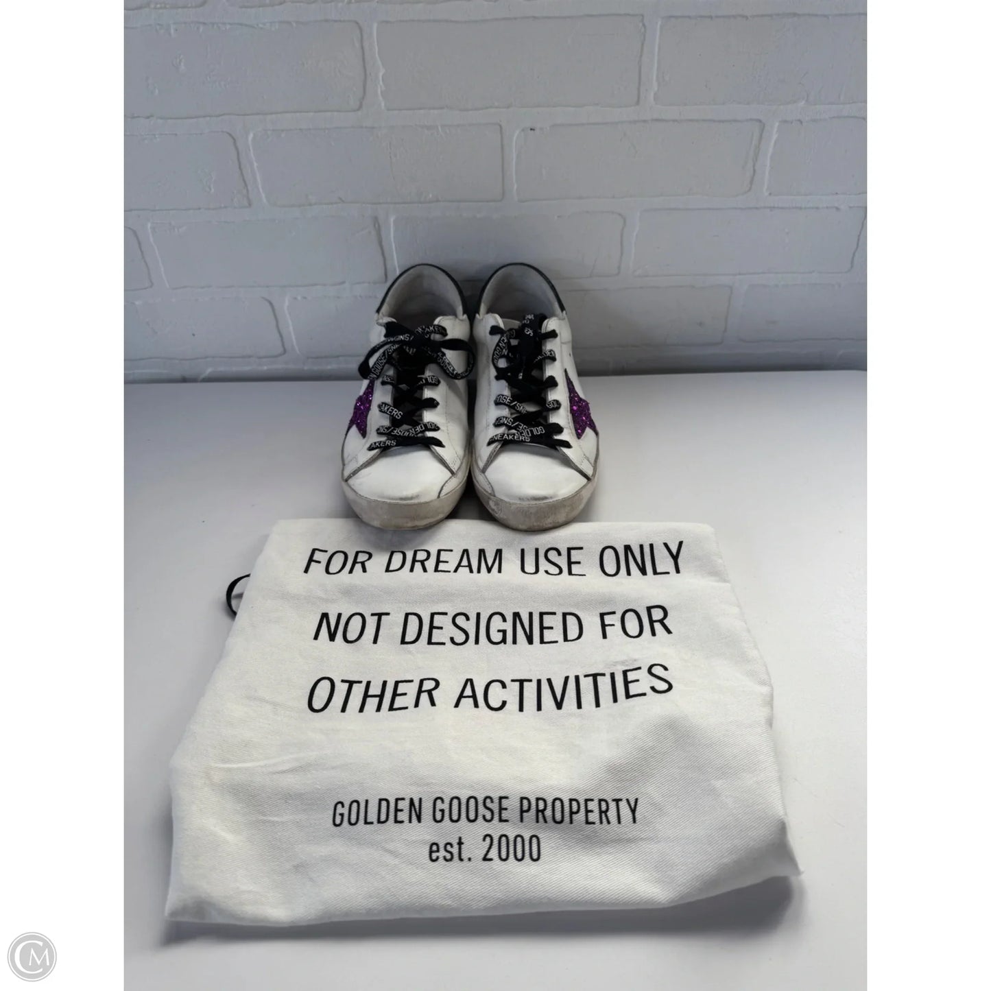 Shoes Luxury Designer By Golden Goose In White, Size: 7.5