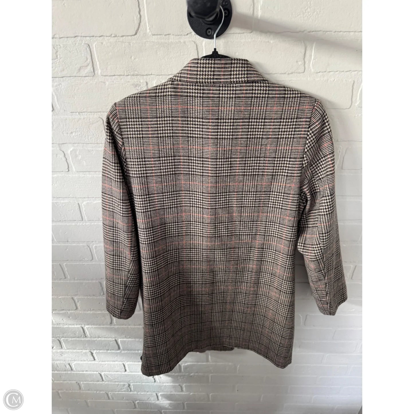 Blazer By Shein In Brown & Cream, Size: M