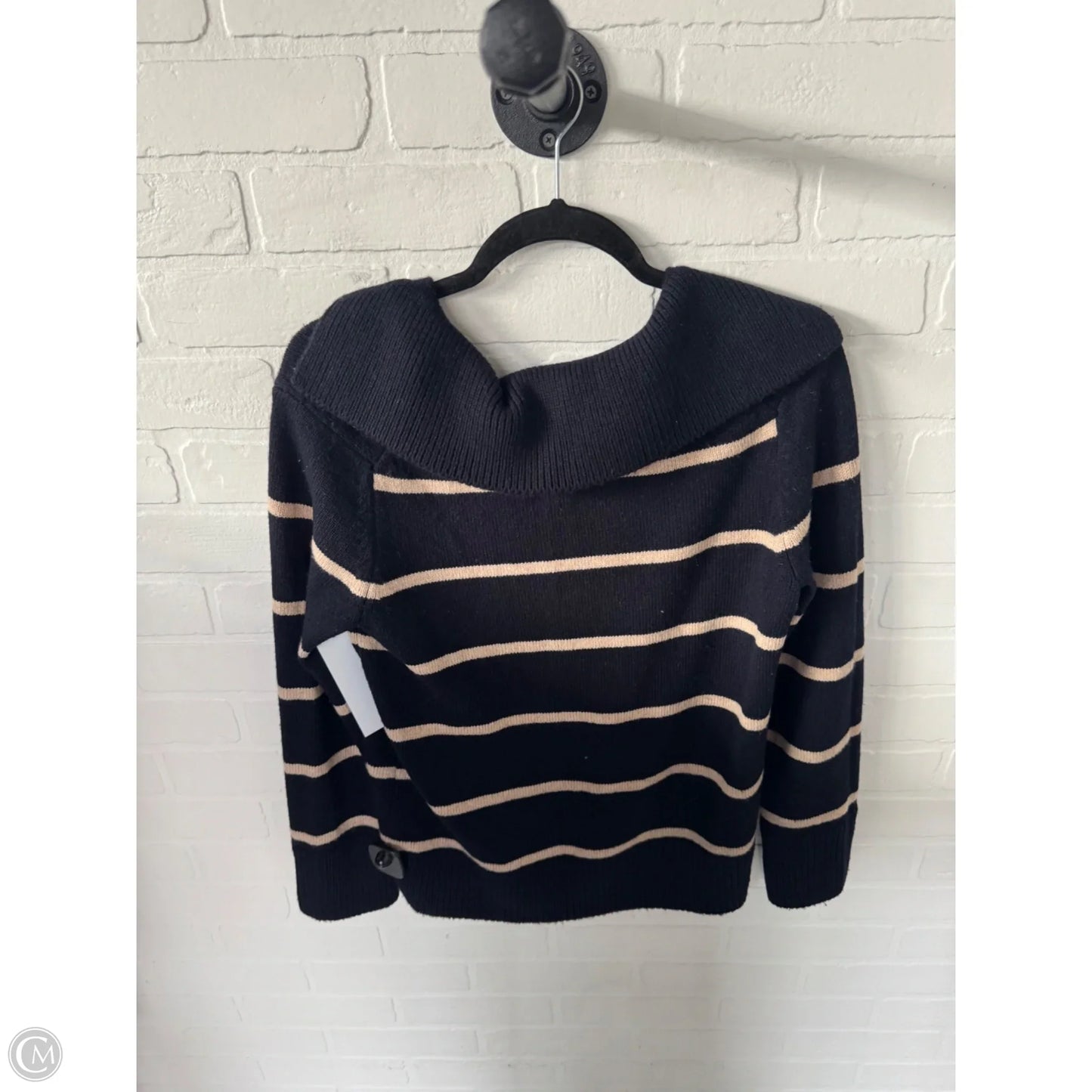 Sweater By Vince In Black & Tan, Size: Xs