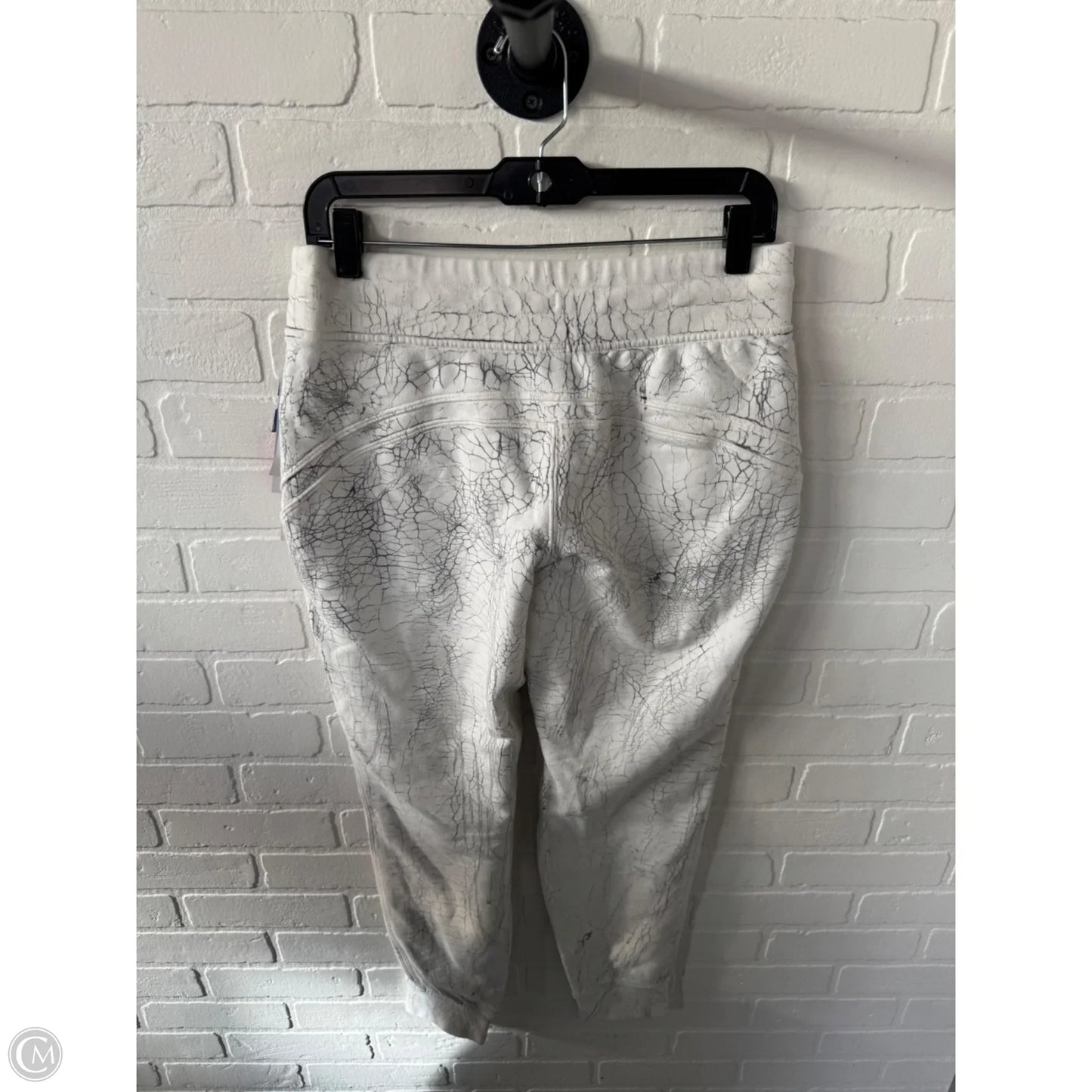 Athletic Pants By Lululemon In Grey & White, Size: 8