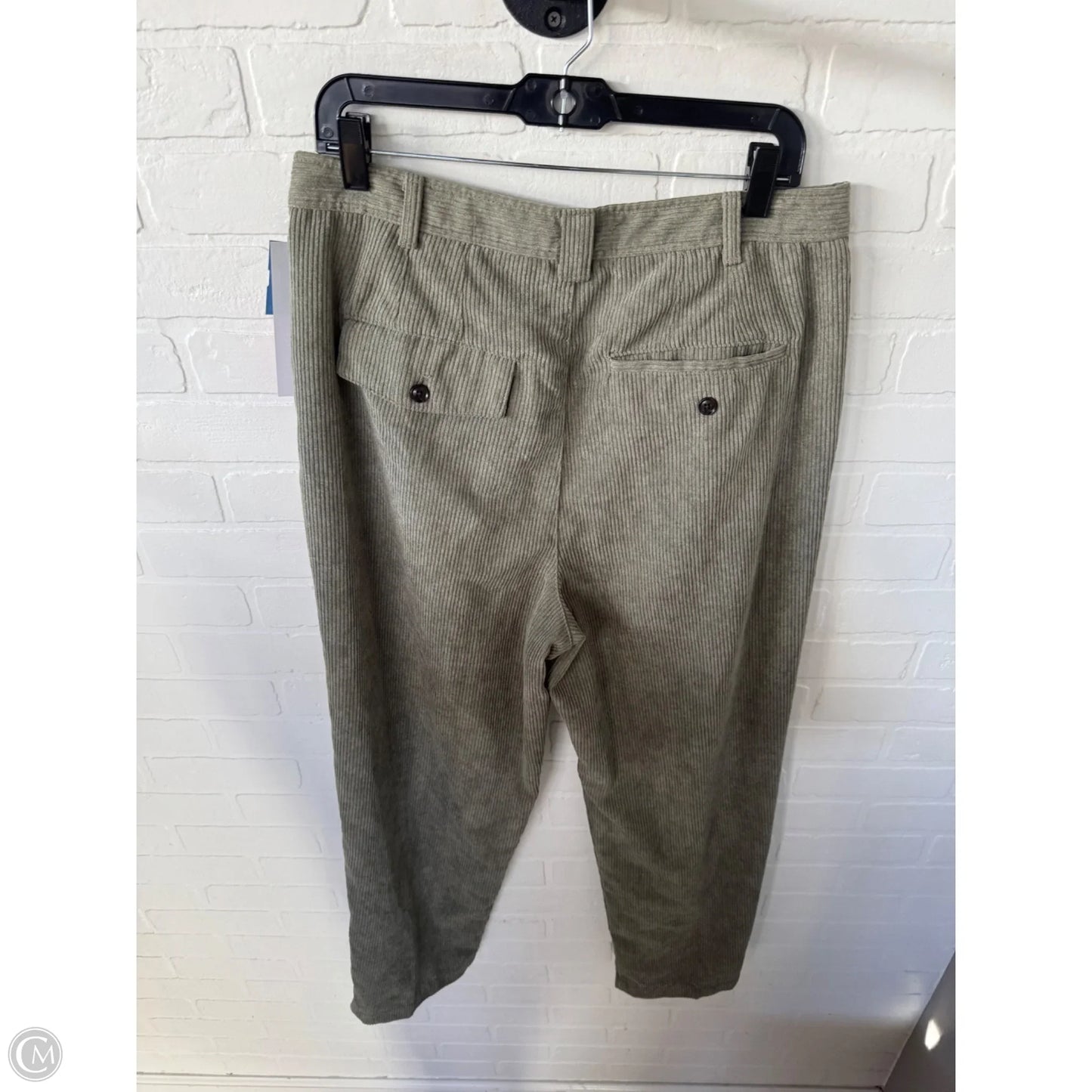 Pants Corduroy By Madewell In Green, Size: 12