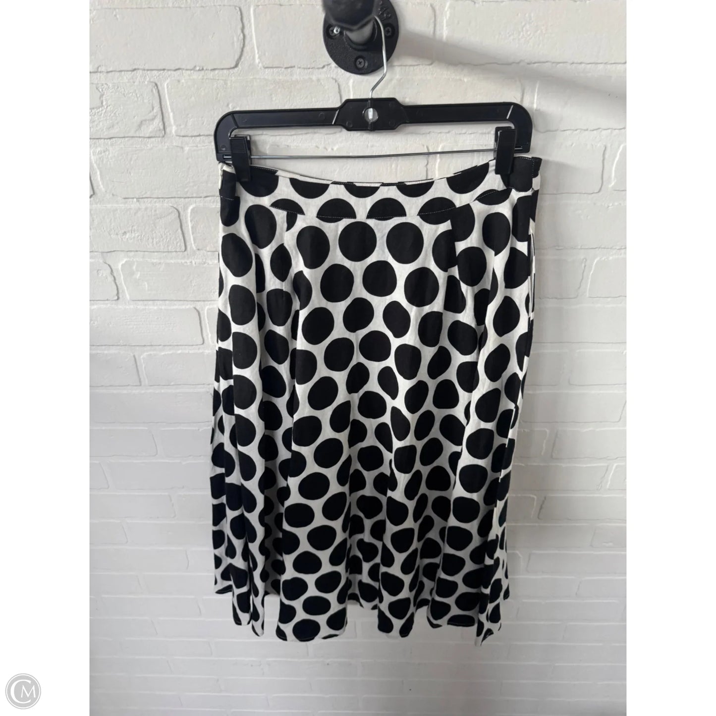 Skirt Midi By Who What Wear In Black & White, Size: 8