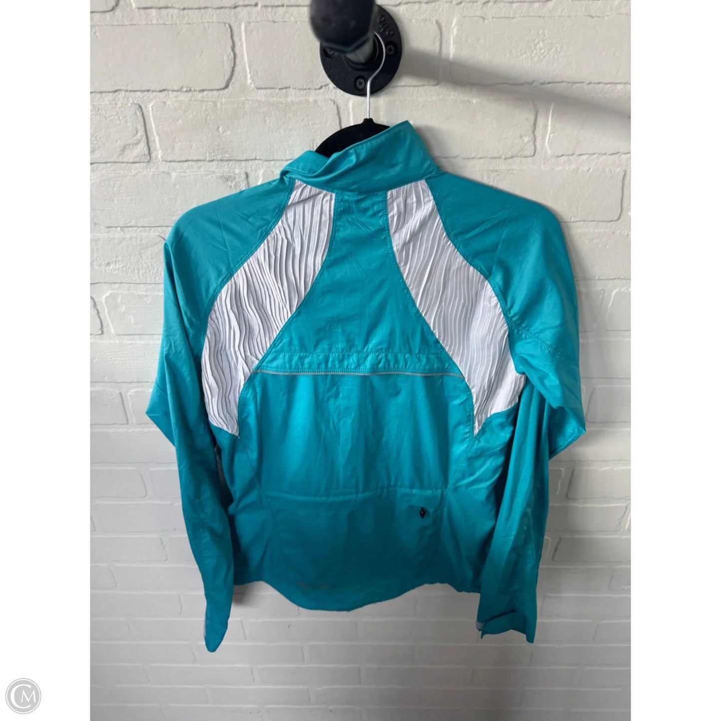 Athletic Jacket By Pearl Izumi In Blue & White, Size: S
