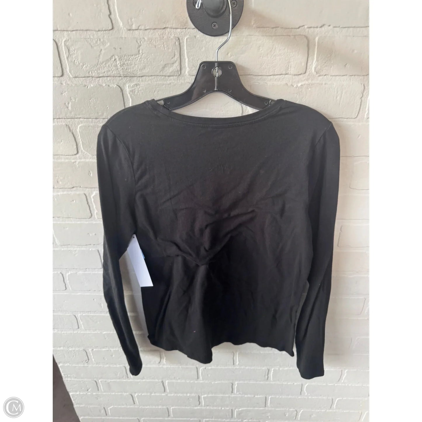 Top Long Sleeve Basic By Banana Republic In Black, Size: M