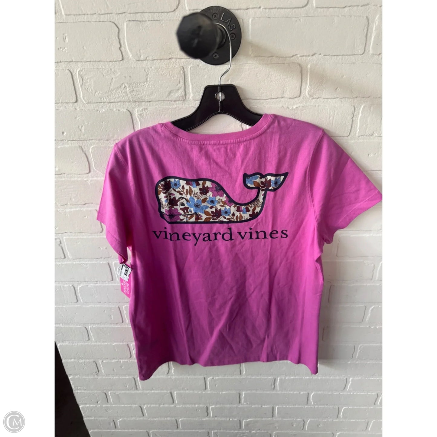 Top Short Sleeve Basic By Vineyard Vines In Pink, Size: M