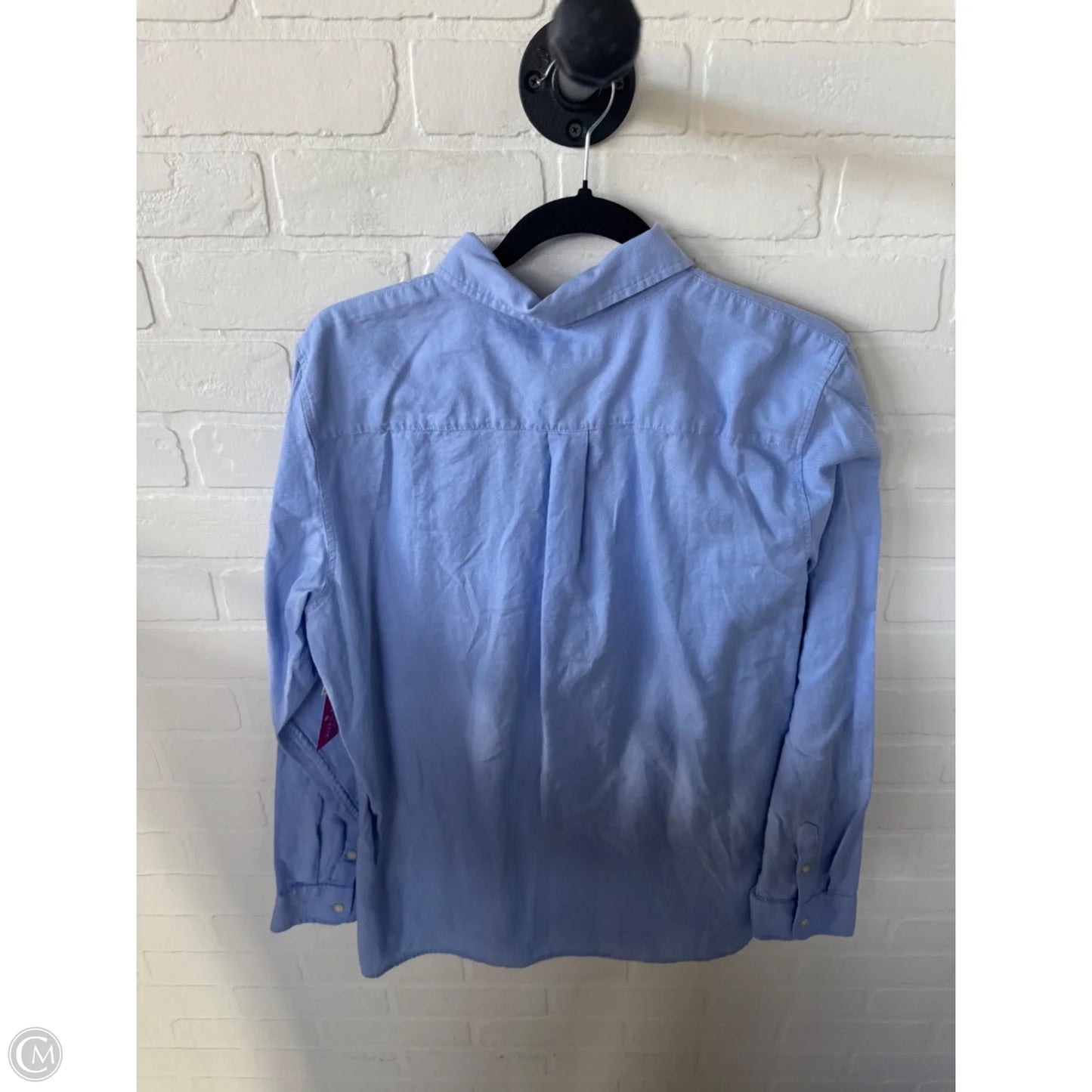 Top Long Sleeve By Banana Republic In Blue, Size: Xl
