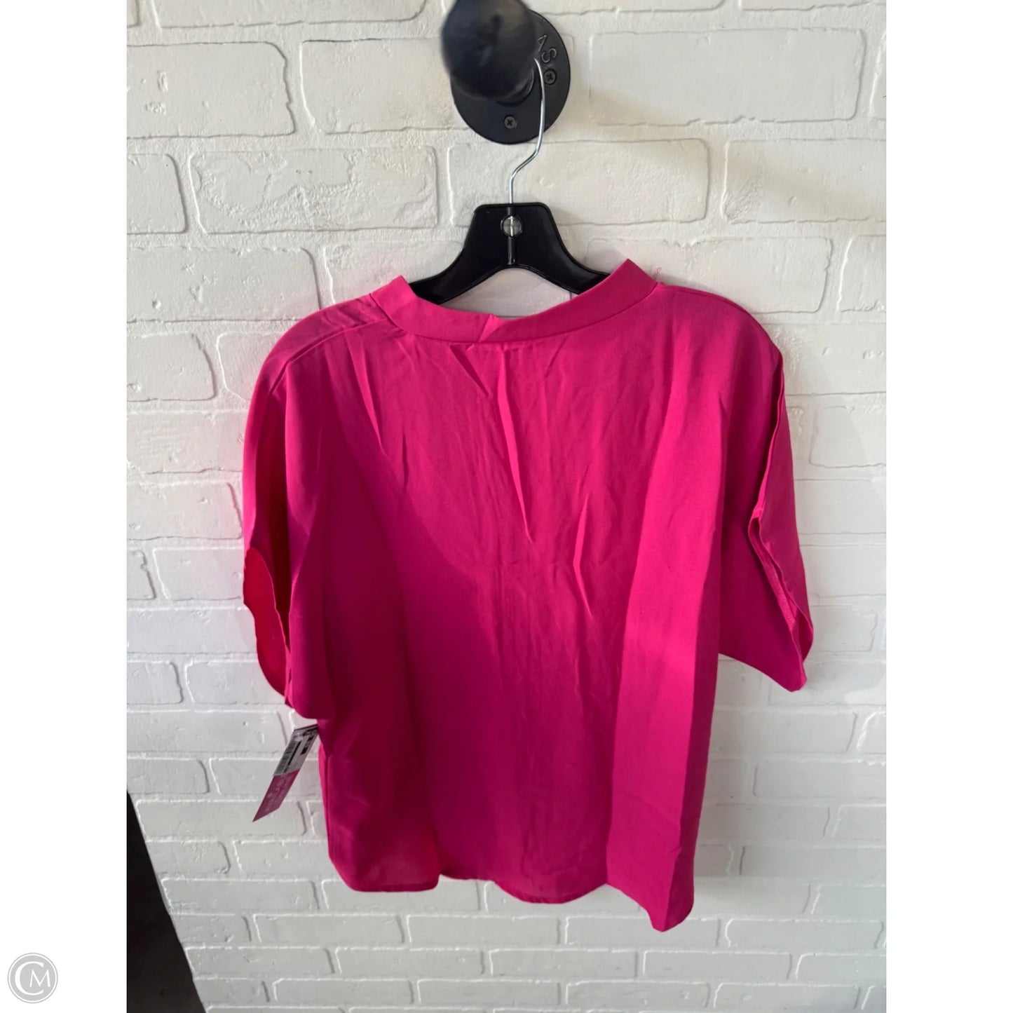 Top Short Sleeve By Cme In Pink, Size: S