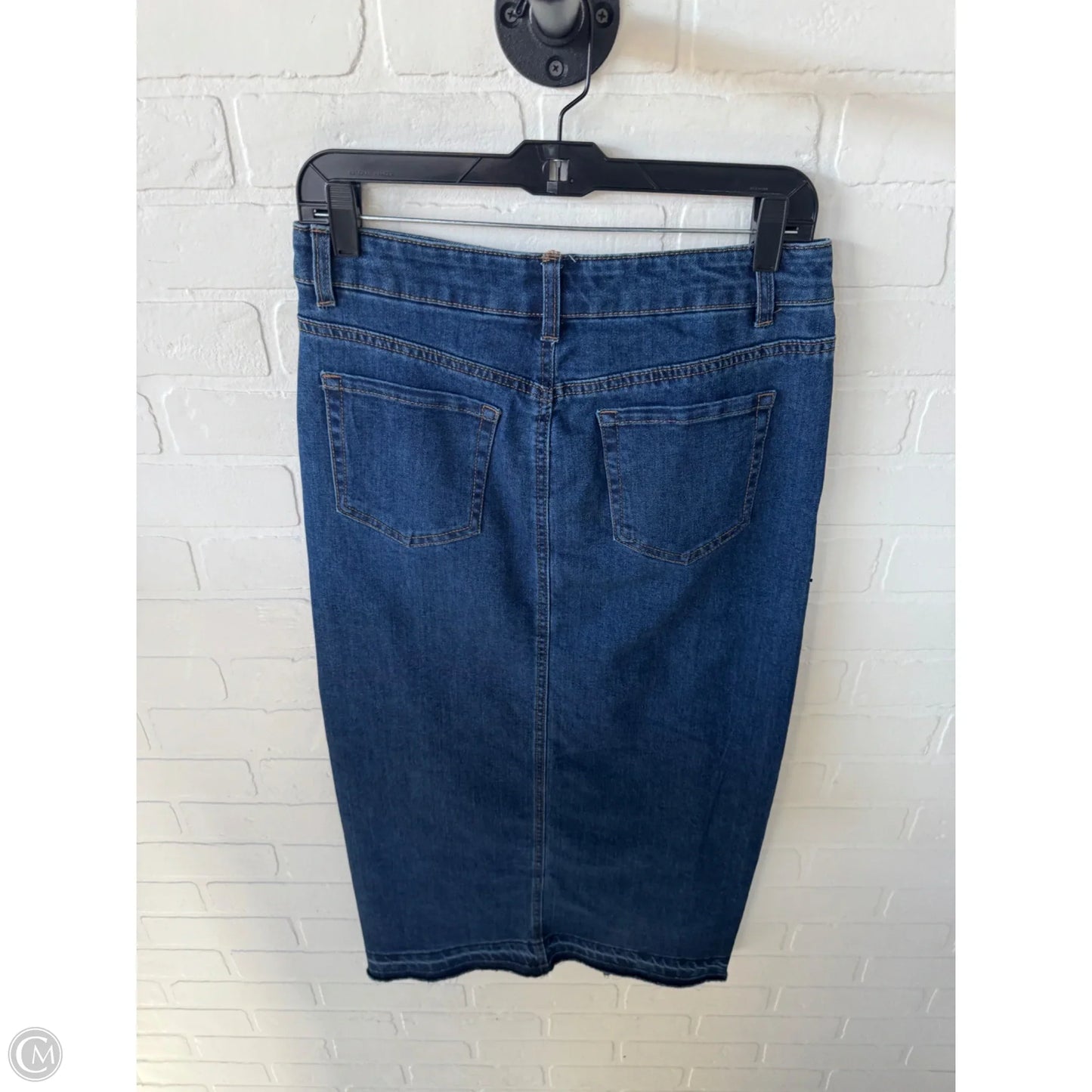 Skirt Midi By Rachel Zoe In Blue Denim, Size: 4