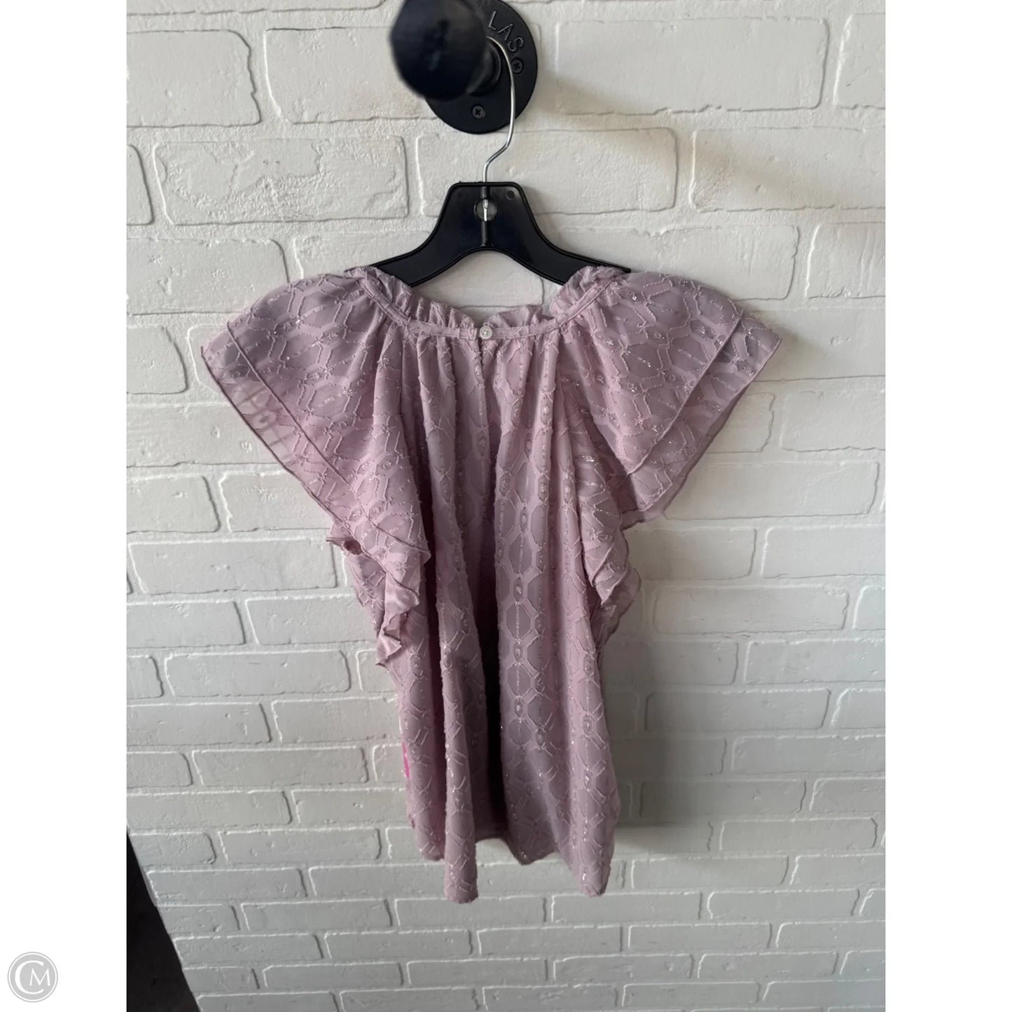 Top Short Sleeve By Loft In Purple, Size: S