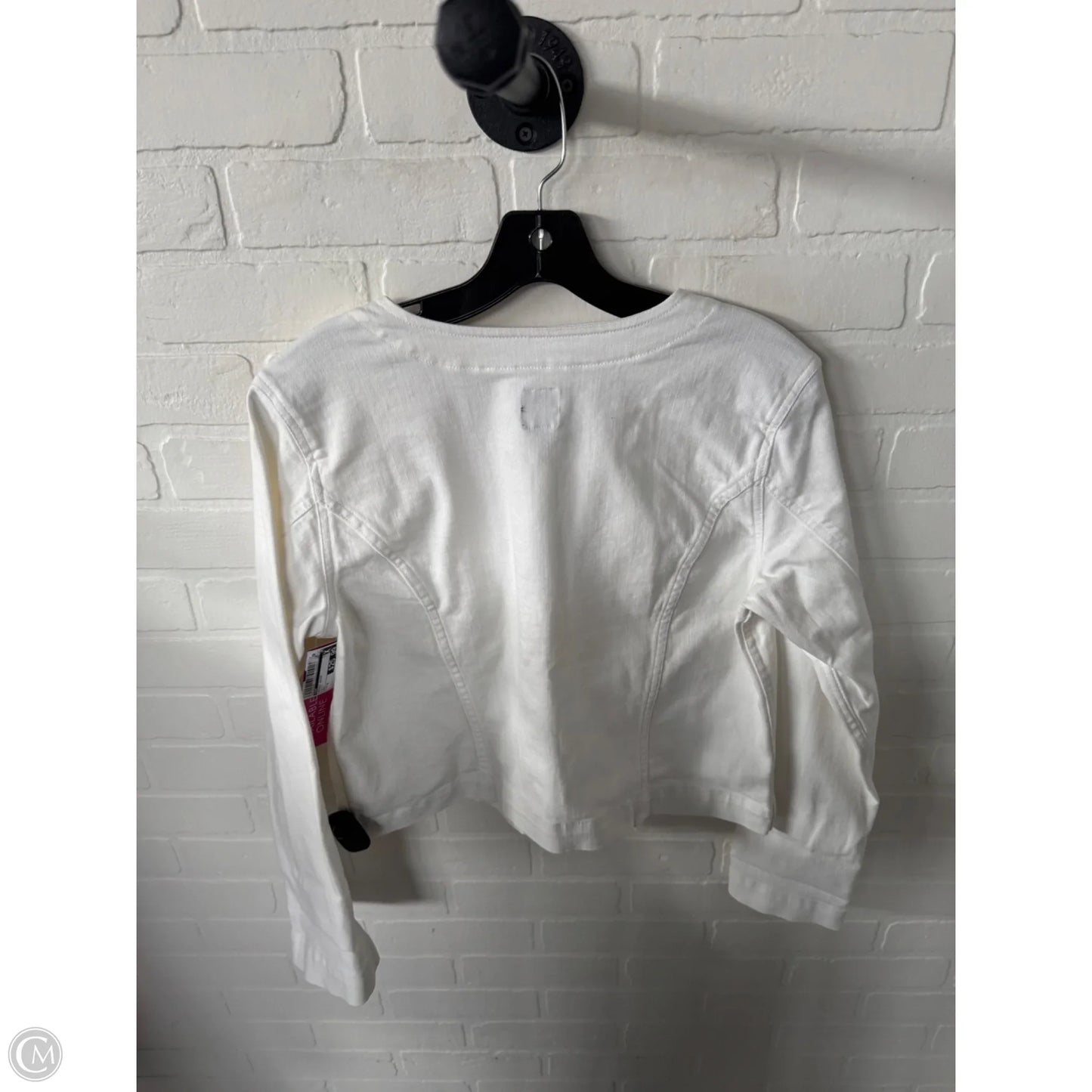 Jacket Denim By Gap In White, Size: M