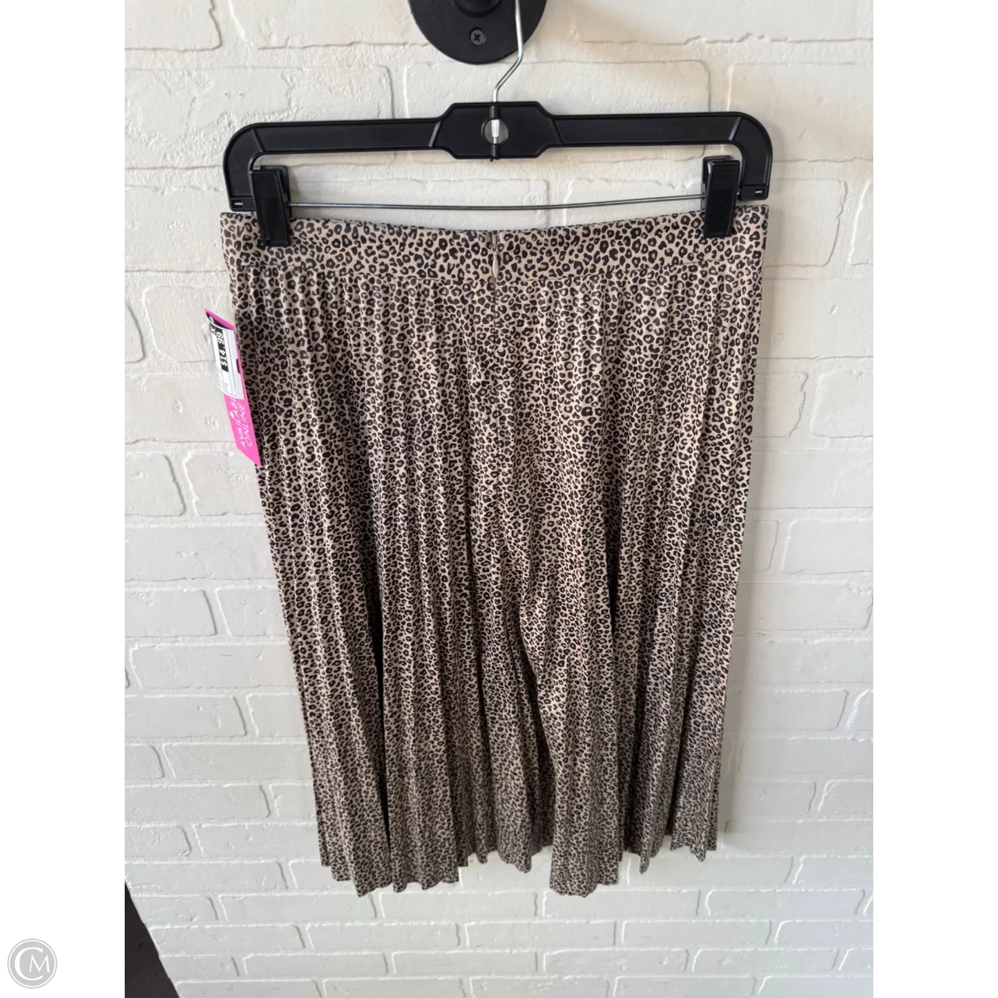 Skirt Midi By Ann Taylor In Black & Tan, Size: 2