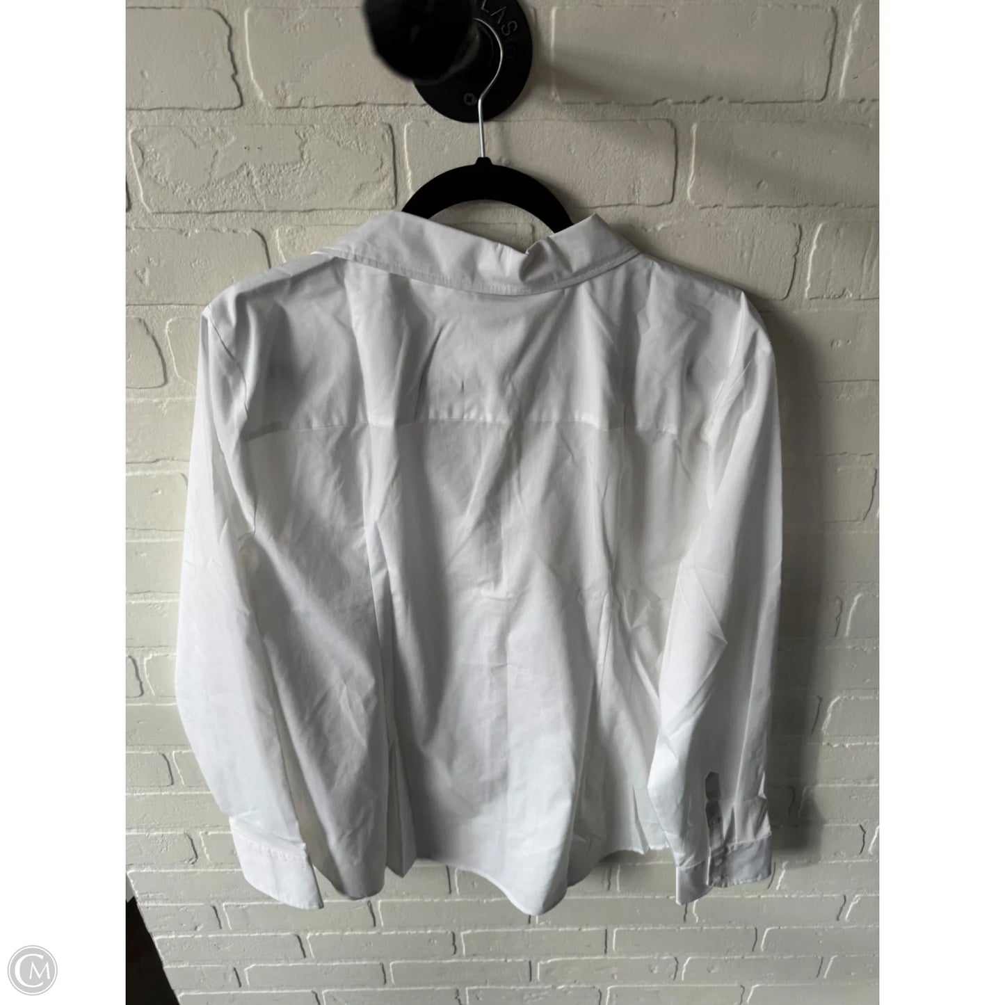 Top Long Sleeve By Worthington In White, Size: Xl