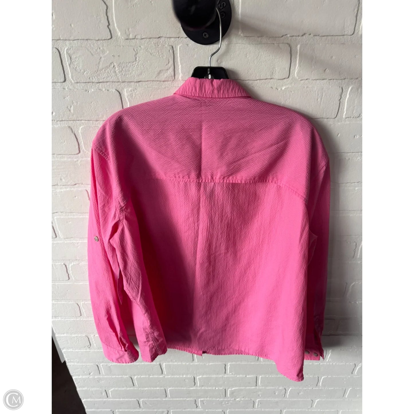 Top Long Sleeve By Eddie Bauer In Pink, Size: Xl