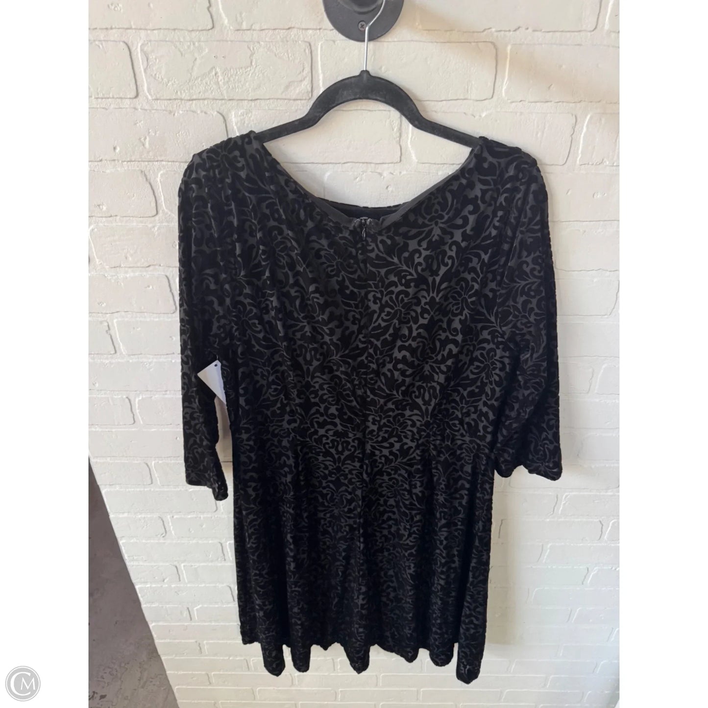 Dress Party Midi By Talbots In Black, Size: Xl