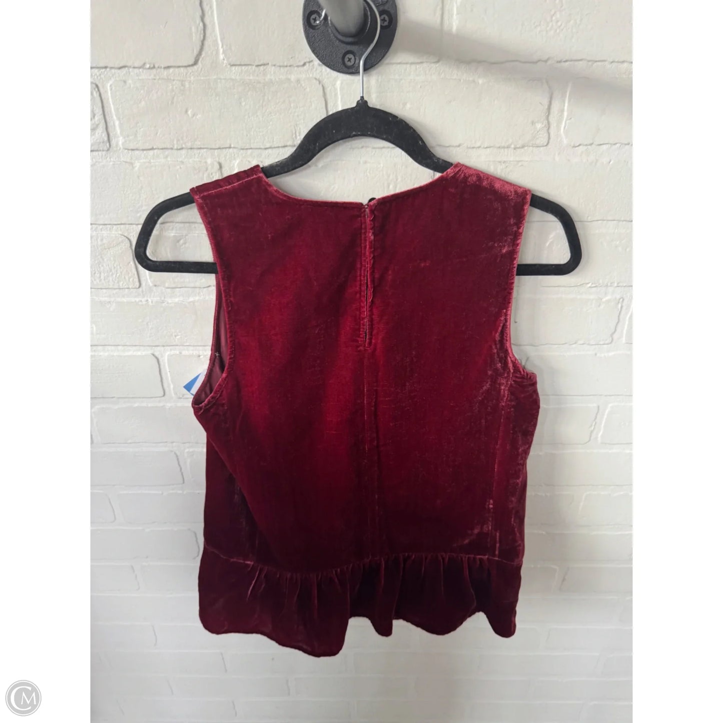 Top Sleeveless By J. Crew In Red, Size: Xs